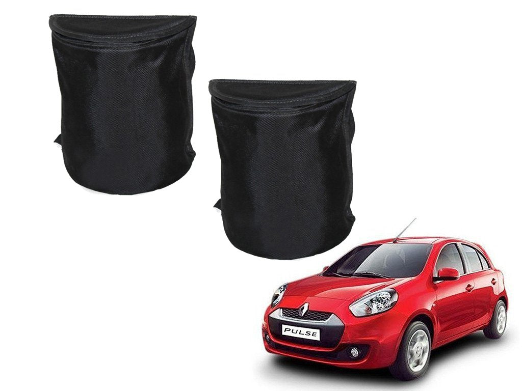 Kozdiko Semi Cylindrical Car Dustbin Set of 2 Pcs for Renault Pulse