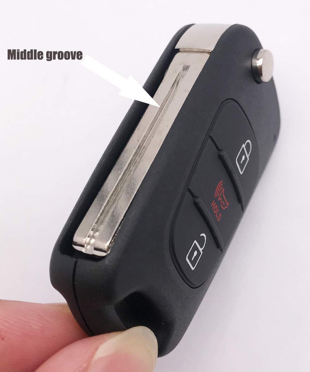 Flip Folding Keyless Entry Replacement Key Fob Cover Fit For 2010-2013 Kia Soul 2012-2014 Kia Rio Sportage Key Fob Case Shell