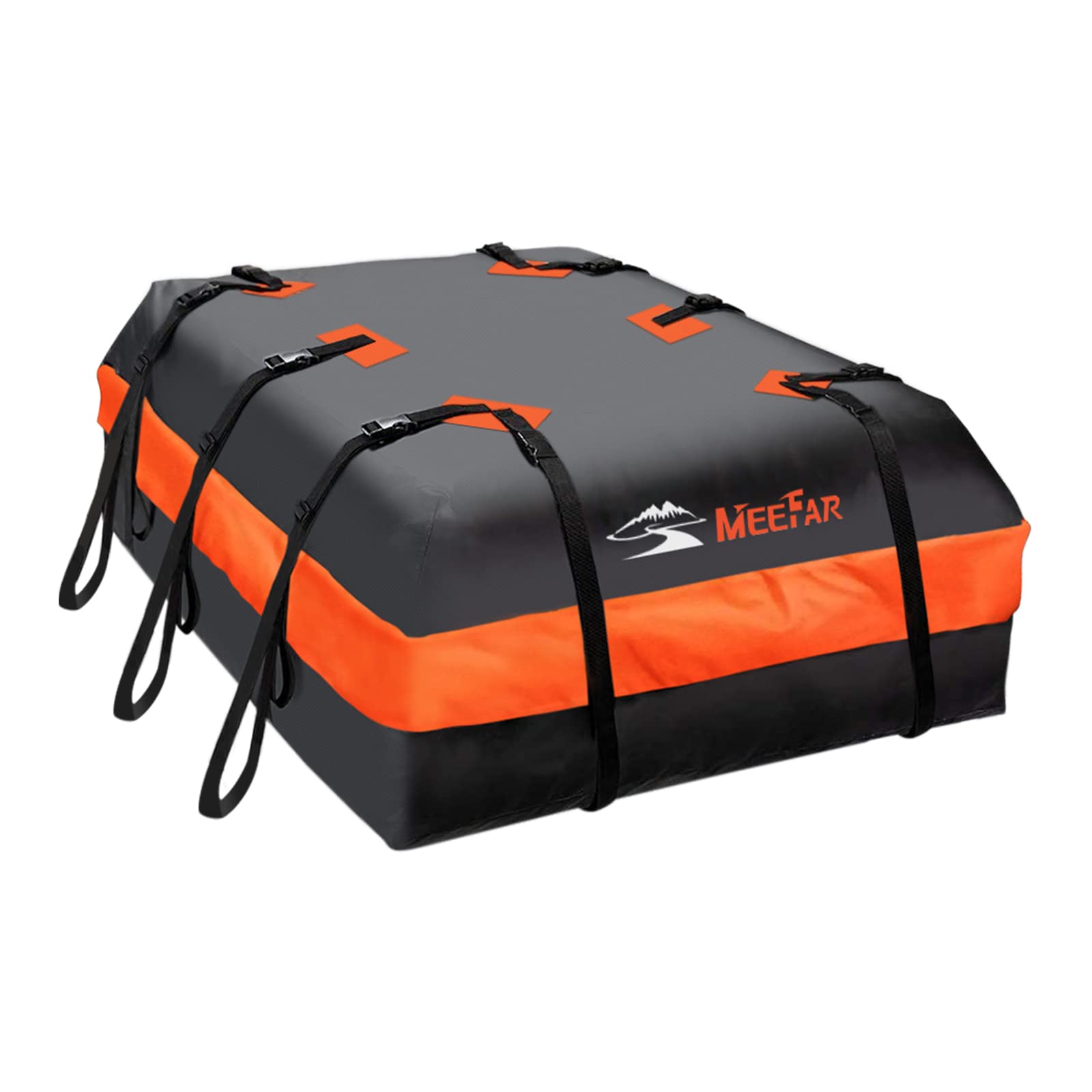 Meefar Car Roof Bag Xbeek Rooftop Top Cargo Carrier Bag 20 Cubic Feet Waterproof For All Cars With/Without Rack, Includes Anti-S