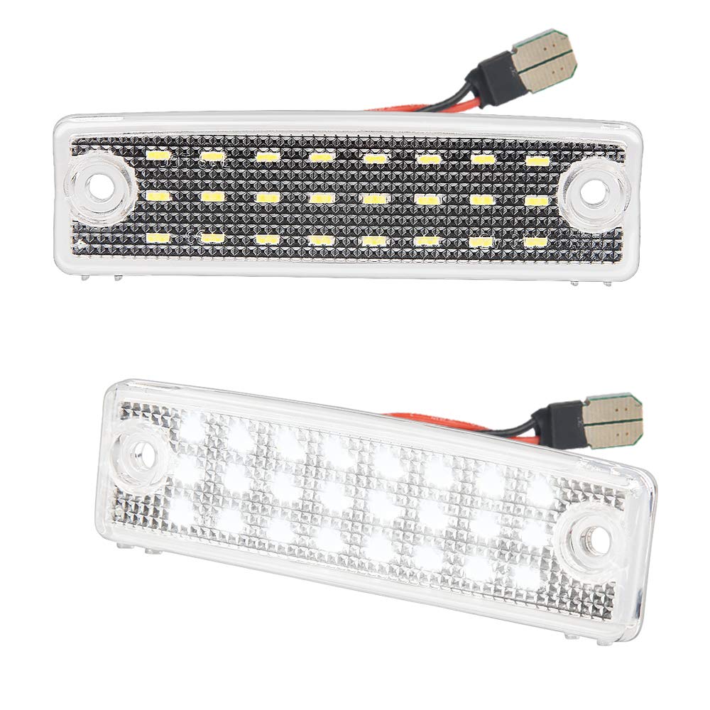 Mbuydiy Led License Plate Light Lamp Assembly Compatible With 1996-2024 4Runner 2008-2022 Sequoia 6000K White, Pack Of 2