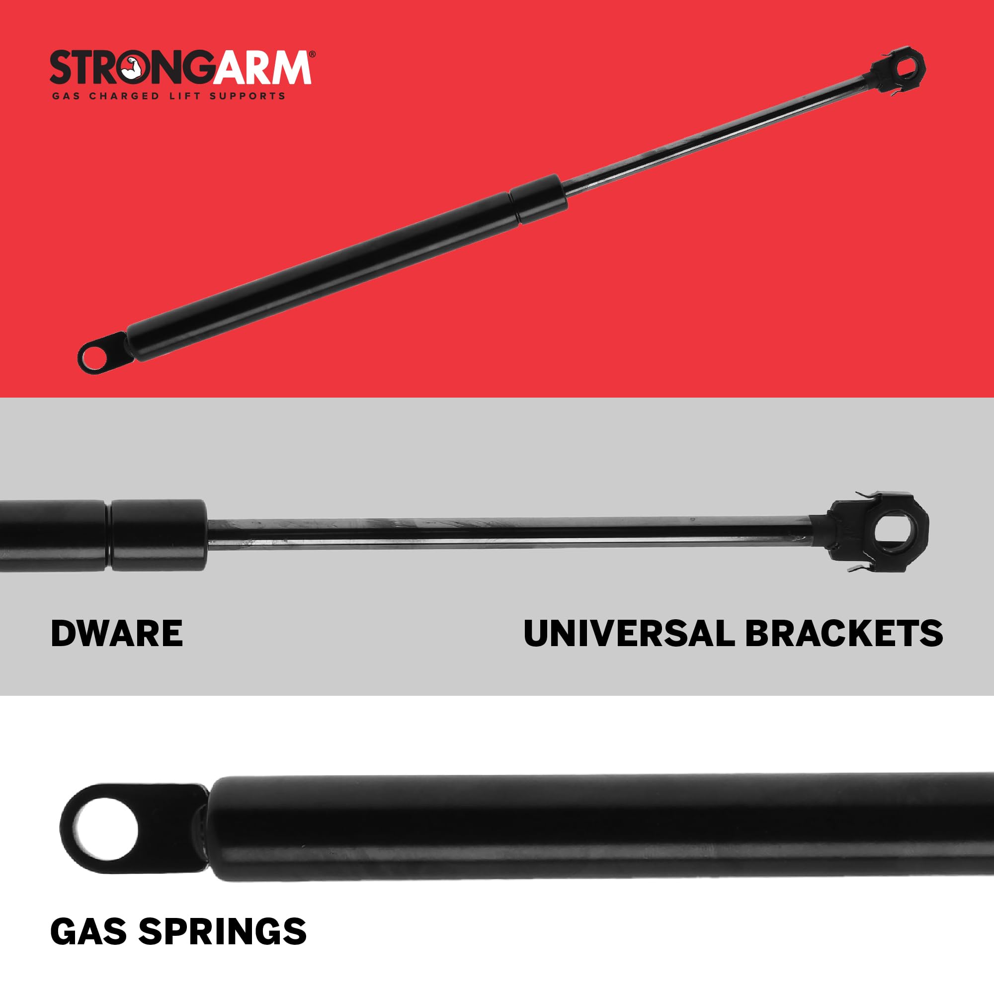Strongarm 4143 Hood Lift Support, Pack Of 1, Black