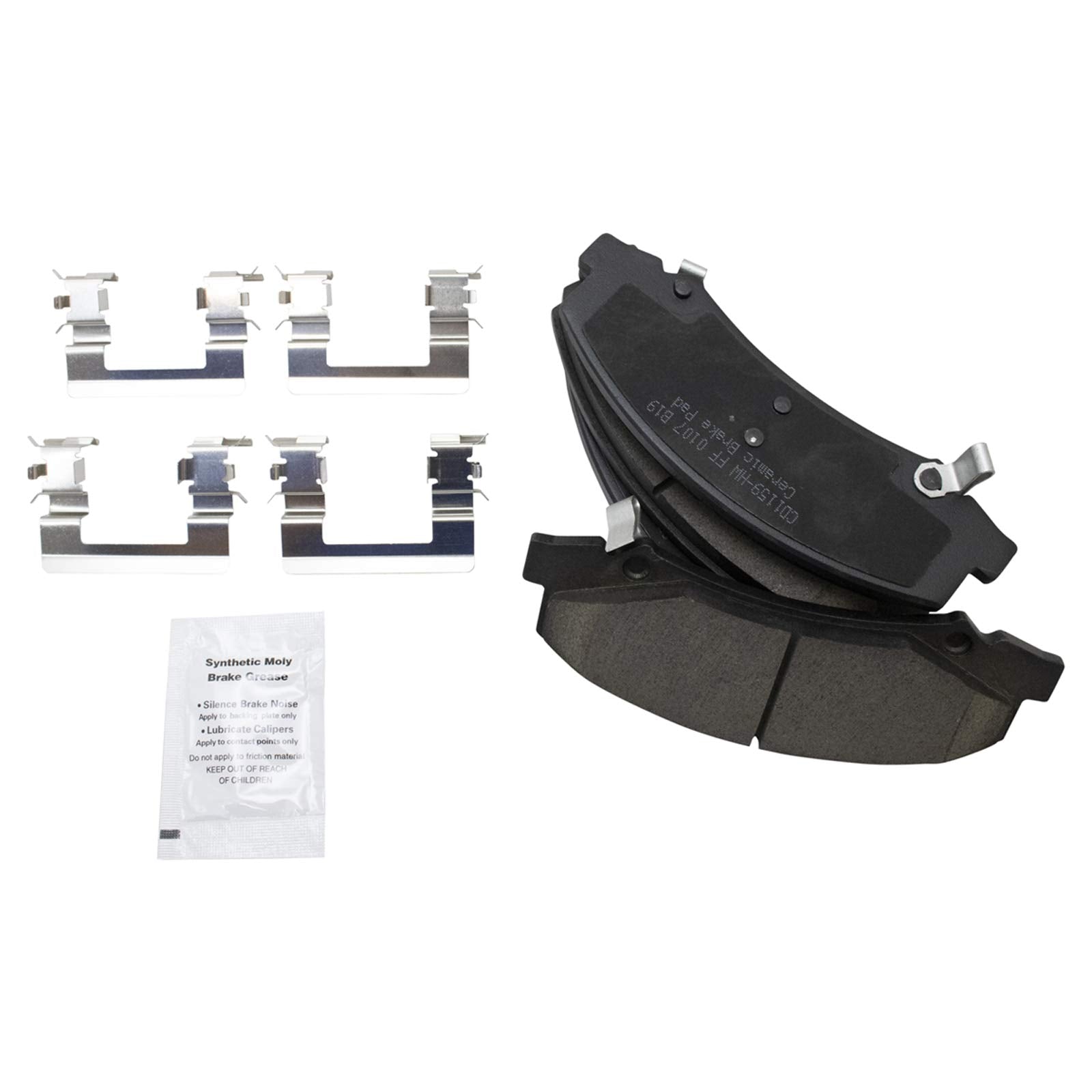 Trq Front Brake Pad & Rotor Kit Brake Pads Brake Rotor Ceramic Compatible With 2006-2011 Buick Lucerne 2006-2013 Chevrolet Impal