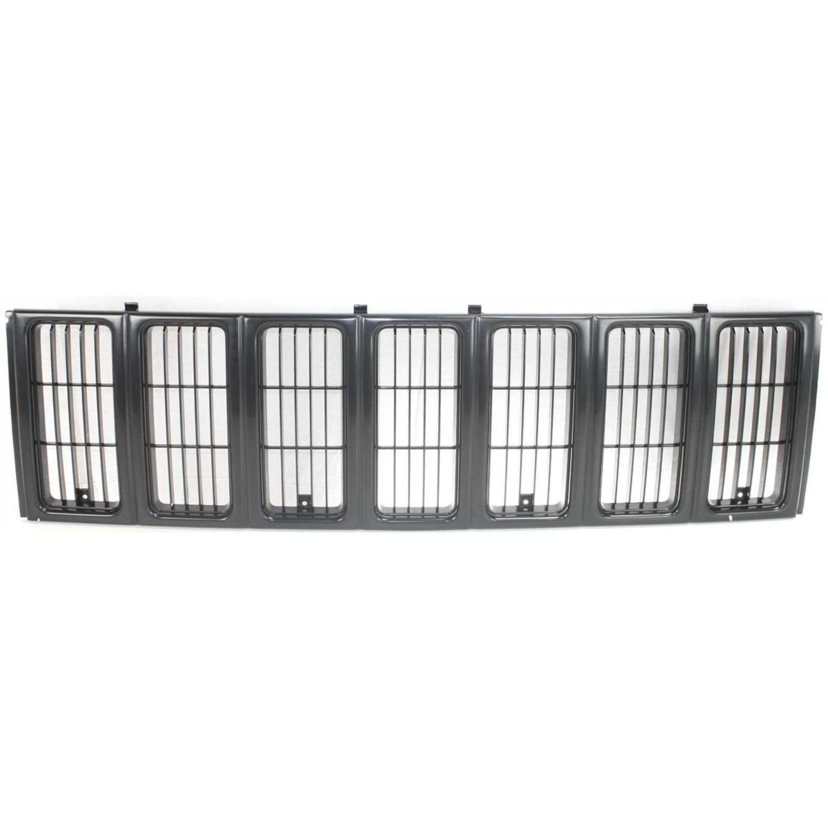 DAT AUTO PARTS Front Grille Grill Assembly Insert Panel Replacement For 1997-2001 Jeep Cherokee Midsize SE/Sport Model Black Pri