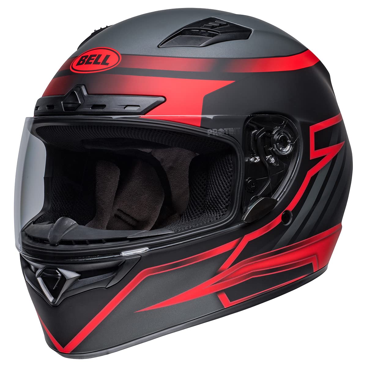 Bell Qualifier Dlx Mips Street Helmet (Raiser Matte Black/Crimson - Large)