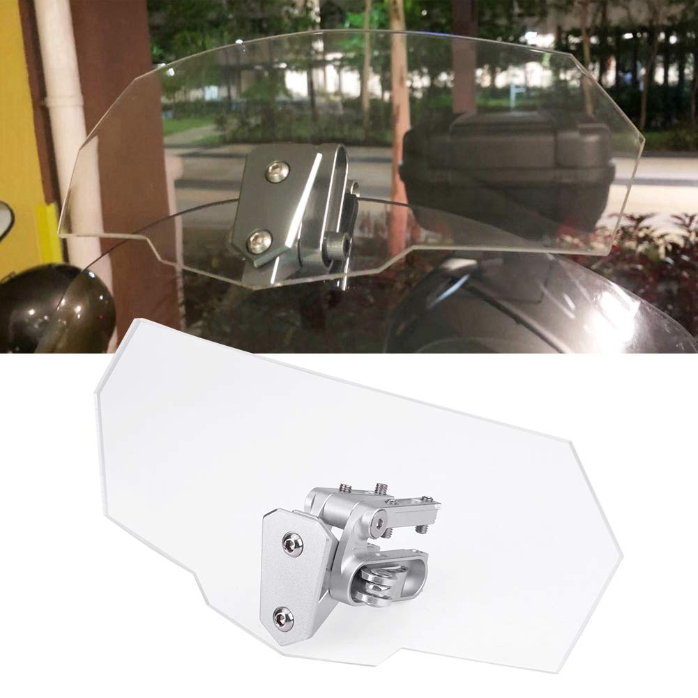 Motorcycle Universal Adjustable Windscreen Wind Deflector Windshield For