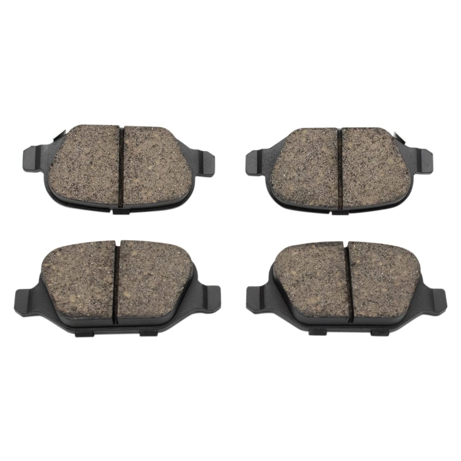 Trq Rear Brake Pads Ceramic Compatible With 2012-2019 Fiat 500