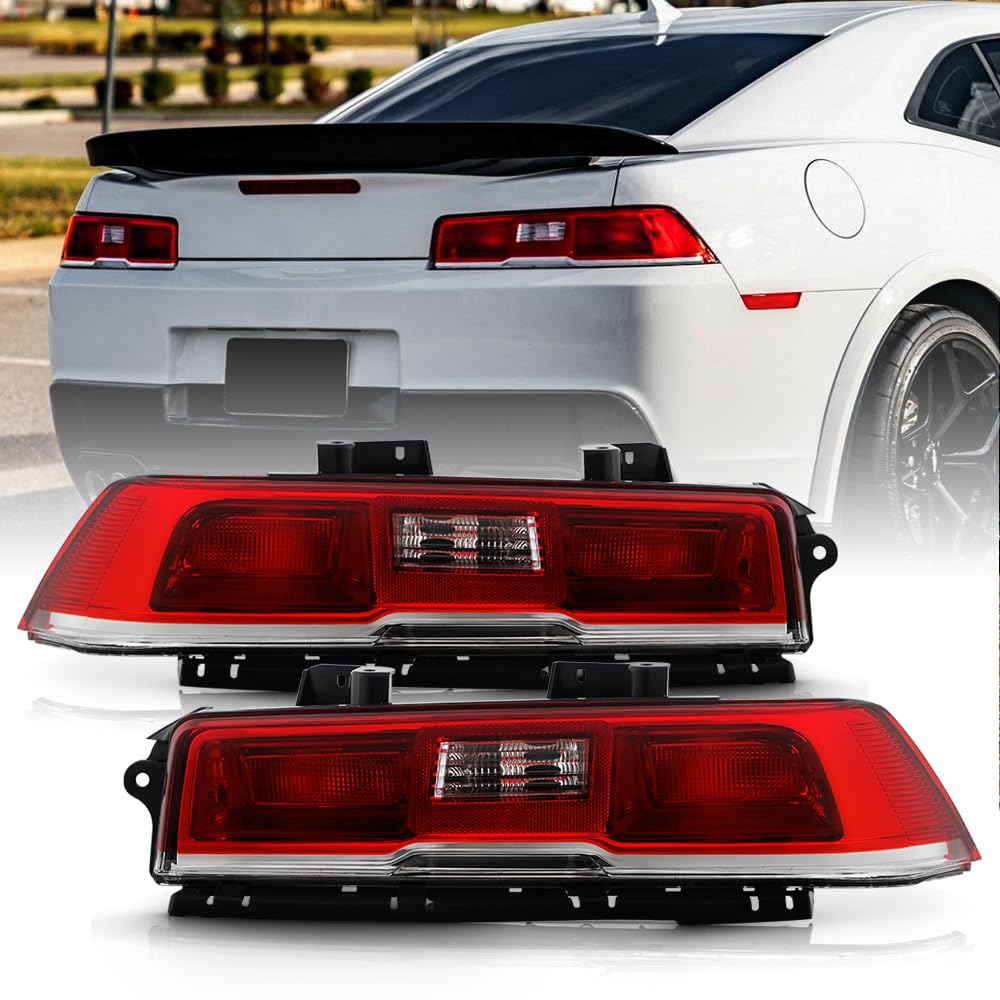 KEEKPO - For 2014-2015 Chevy Camaro Incandescent Type Tail Lights Brake Lamps Pair Set Assembly Replacement Left+Right