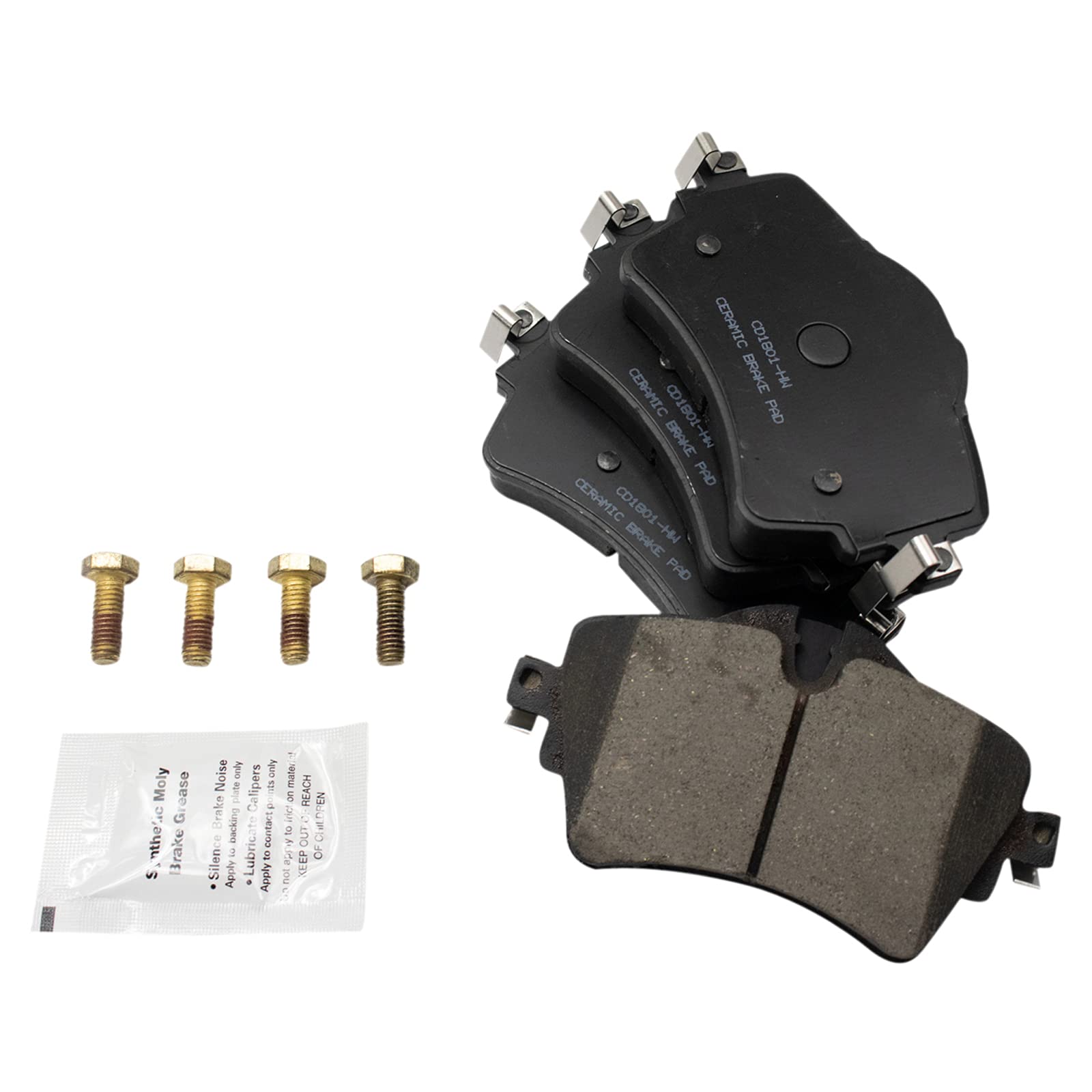 TRQ Front Brake Pads Ceramic Compatible with 2014-2019 Mini Cooper 2016-2019 Cooper Clubman