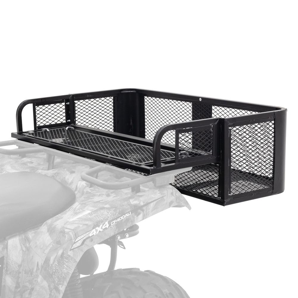 Titan Ramps Universal Atv/Utv Rear Drop Cargo Basket Rack - 150 Lb. Capacity