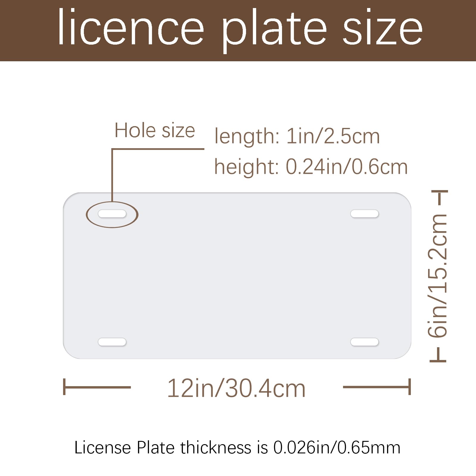 5 Pcs Sublimation License Plate Blanks DIY Picture Sublimation BlankHeat Thermal Transfer Sheet,Metal Aluminum Automotive White