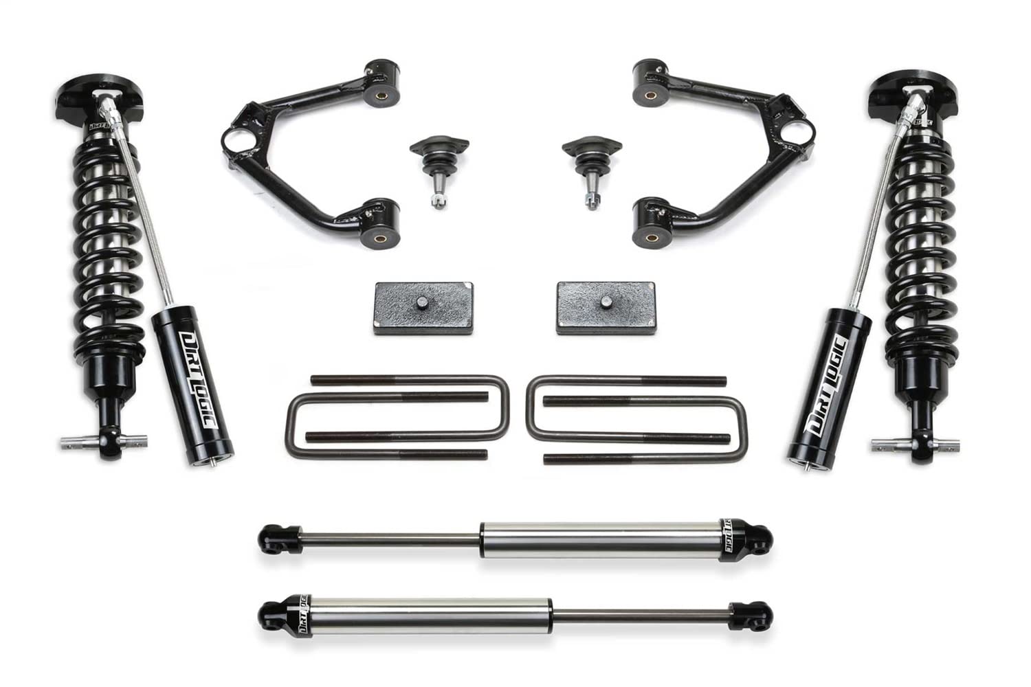 Fabtech Motorsports K1190Dl 3 Budget Sys W/ Dl 2.5 Resi & 2.25