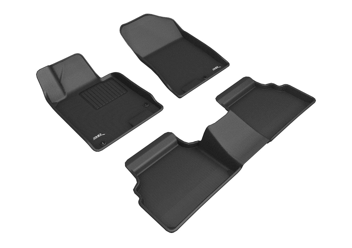 3D MAXpider Custom Fit Kagu Floor Mat (Black) Compatible with Hyundai Sonata 20202024  Full Set