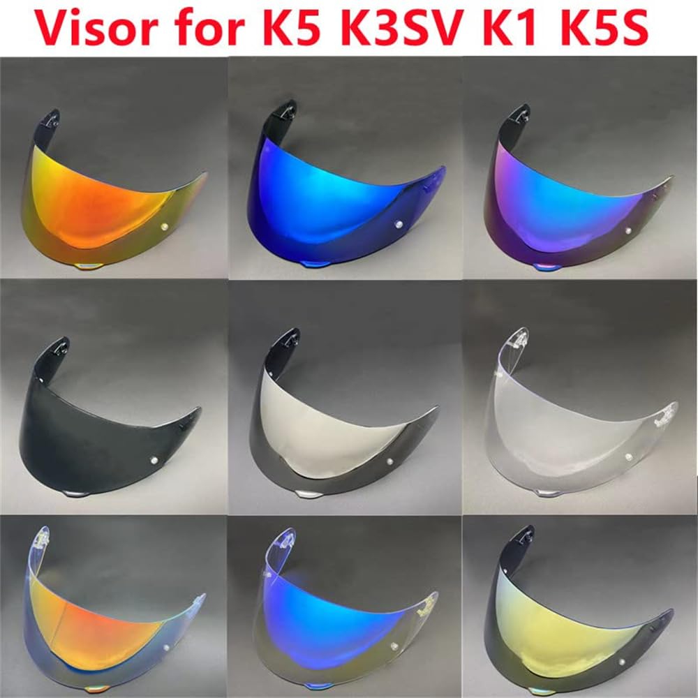Kman Motorcycle Helmet Visor Shield For Agv K3Svk5 K1 K5S Sunscreen Capacetes Lens Cascos Accessories (Silver)