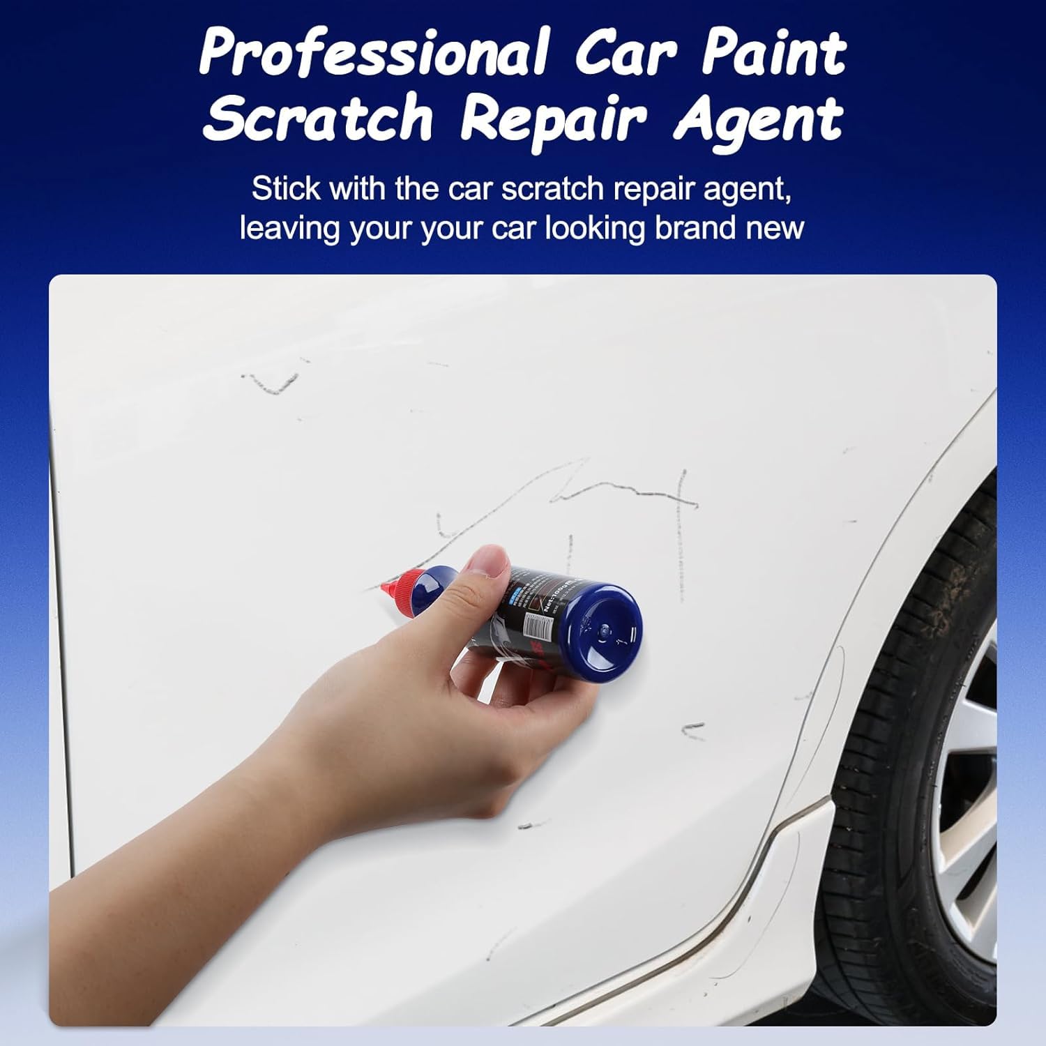 3 Pcs Warmwind Ultimate Paint Restorer, Car Paint To Scratch Artifact, Ultimate Carscratch Remover, F1-Cc Scratch Repair Wax For