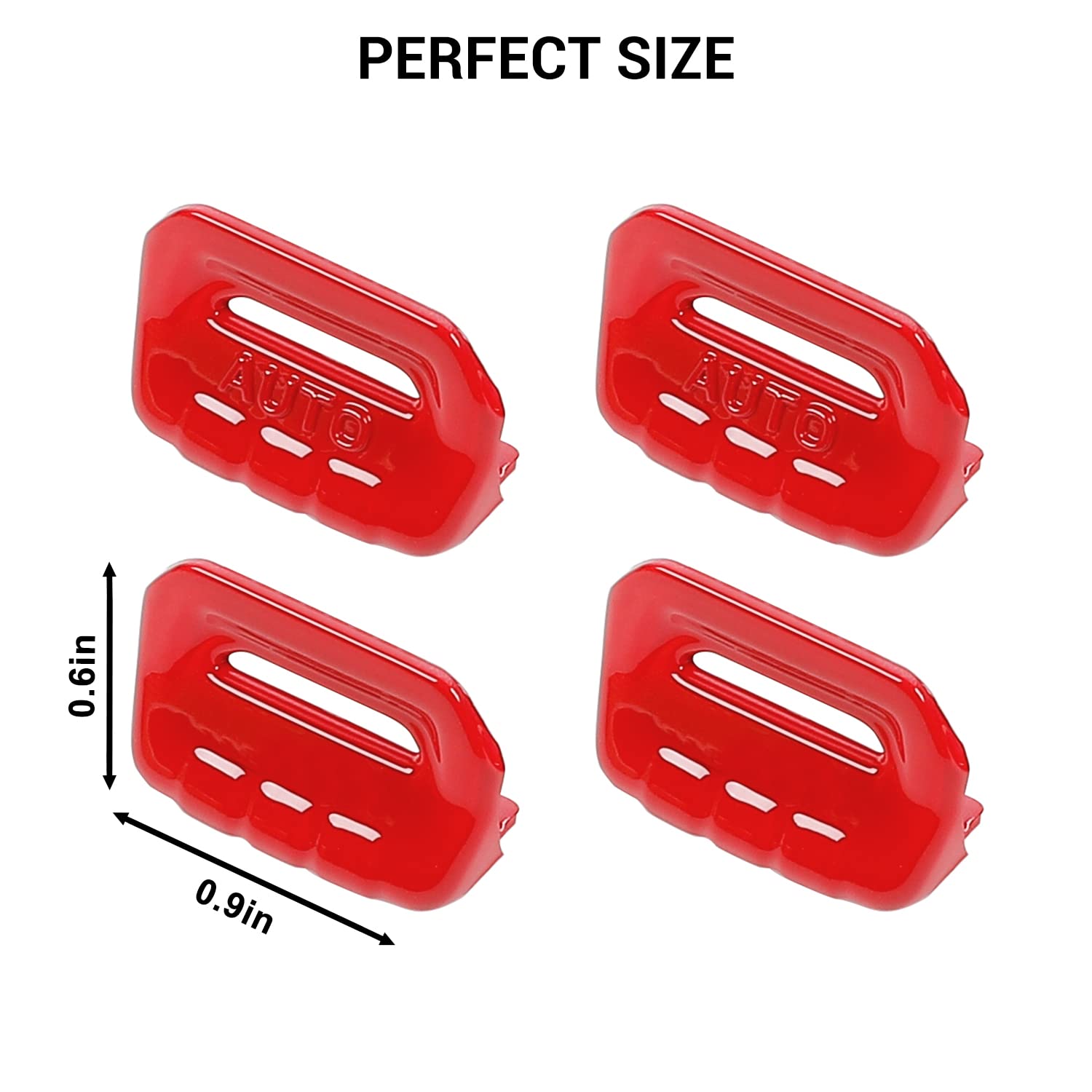 Jimen Compatible with Jeep Wrangler JL JLU 2018-2024 and Jeep Gladiator JT 2020-2024, 4PCS Center Console Window Button Switch C