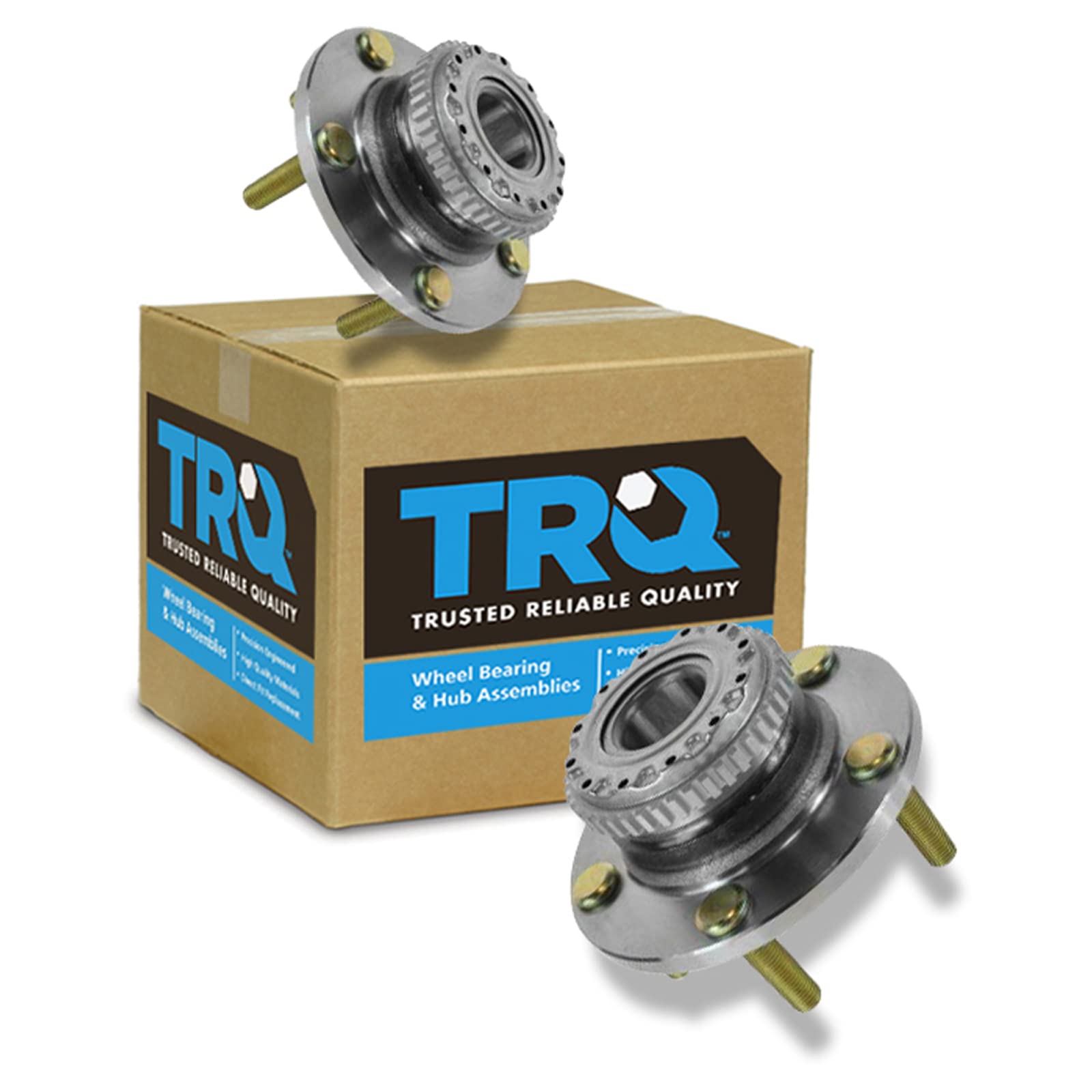 Trq Rear Wheel Hub Bearings Assembly Set Compatible With 2003-2008 Hyundai Tiburon