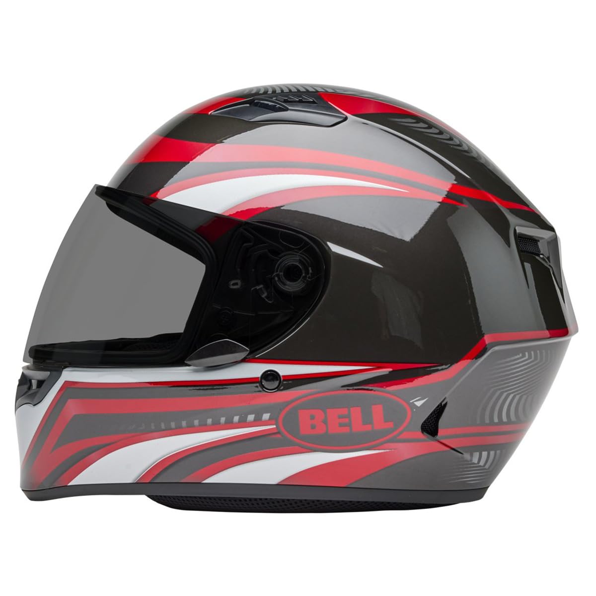 Bell Qualifier Full-Face Motorcycle Helmet (Gloss Conduit Red/Silver - X-Large)
