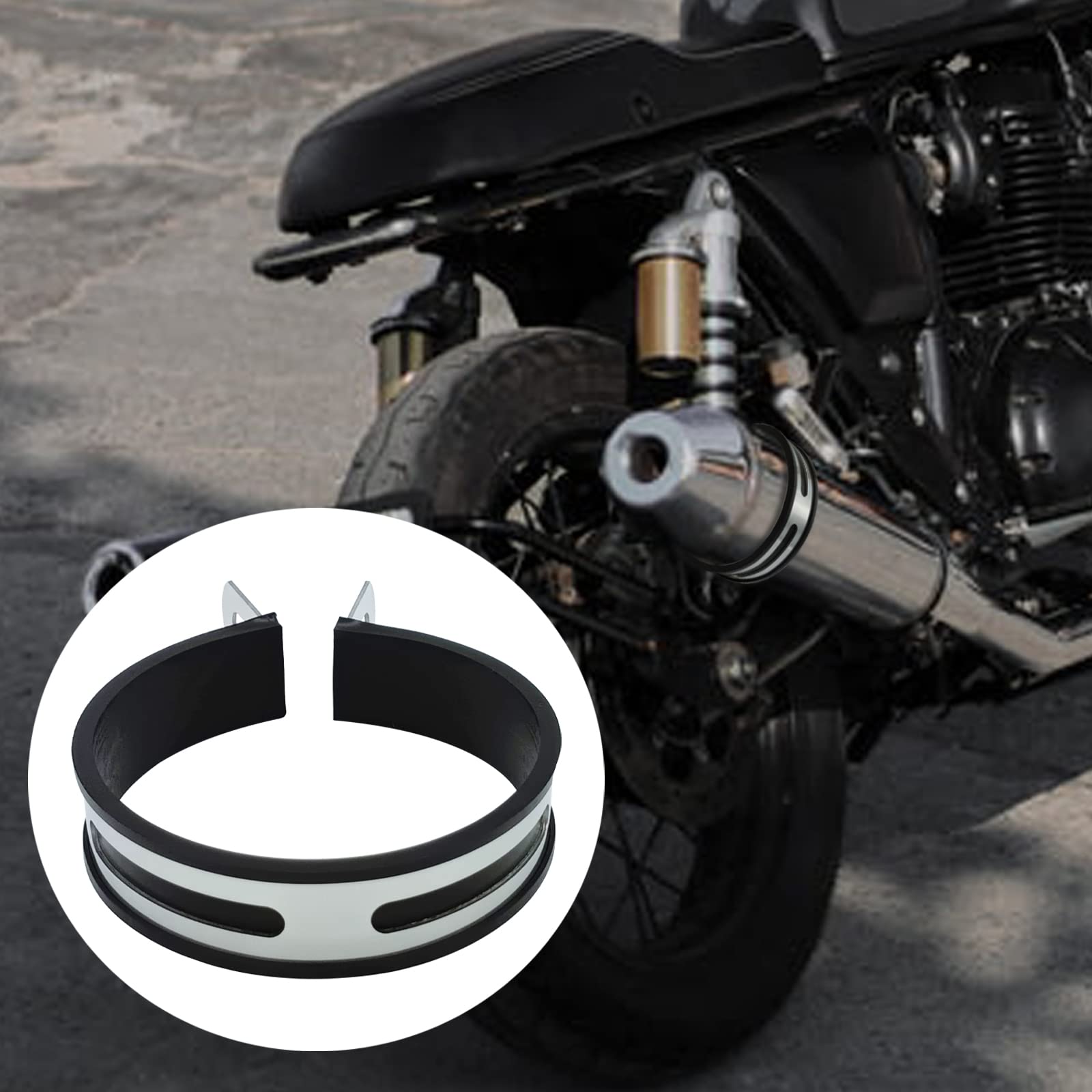 Universal Half Round Motorcycle Exhaust Clip Motorcycle Exhaust Muffler Pipe Bracket Motorcycle Exhaust Hanger Bracket Muffler P