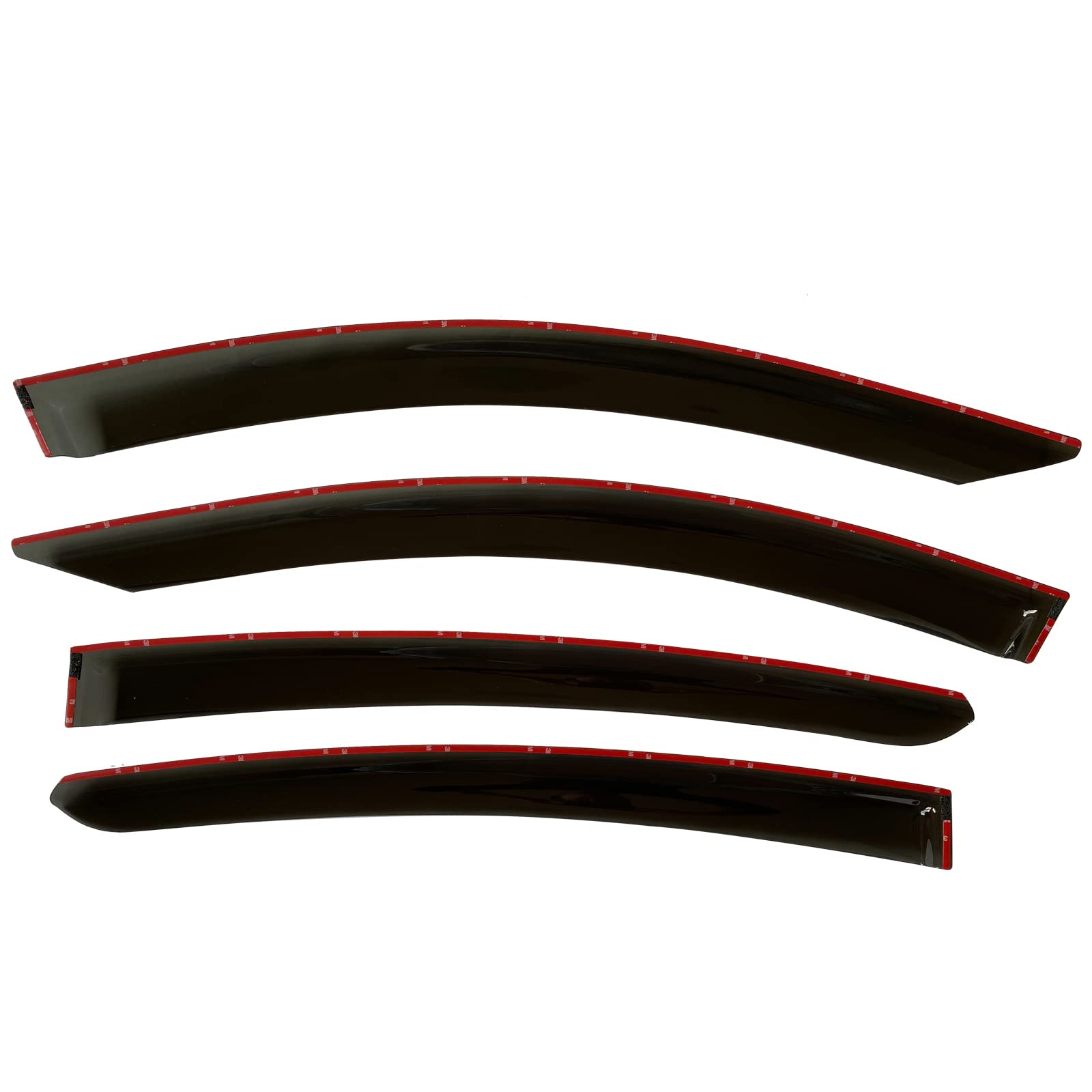 2016-2022 Tape-On Side Window Visor Deflectors For Honda Hr-V Lx Ex Sport Ex-L Hrv Smoke Tinted Rain Guards 2017 2018 2019 2020