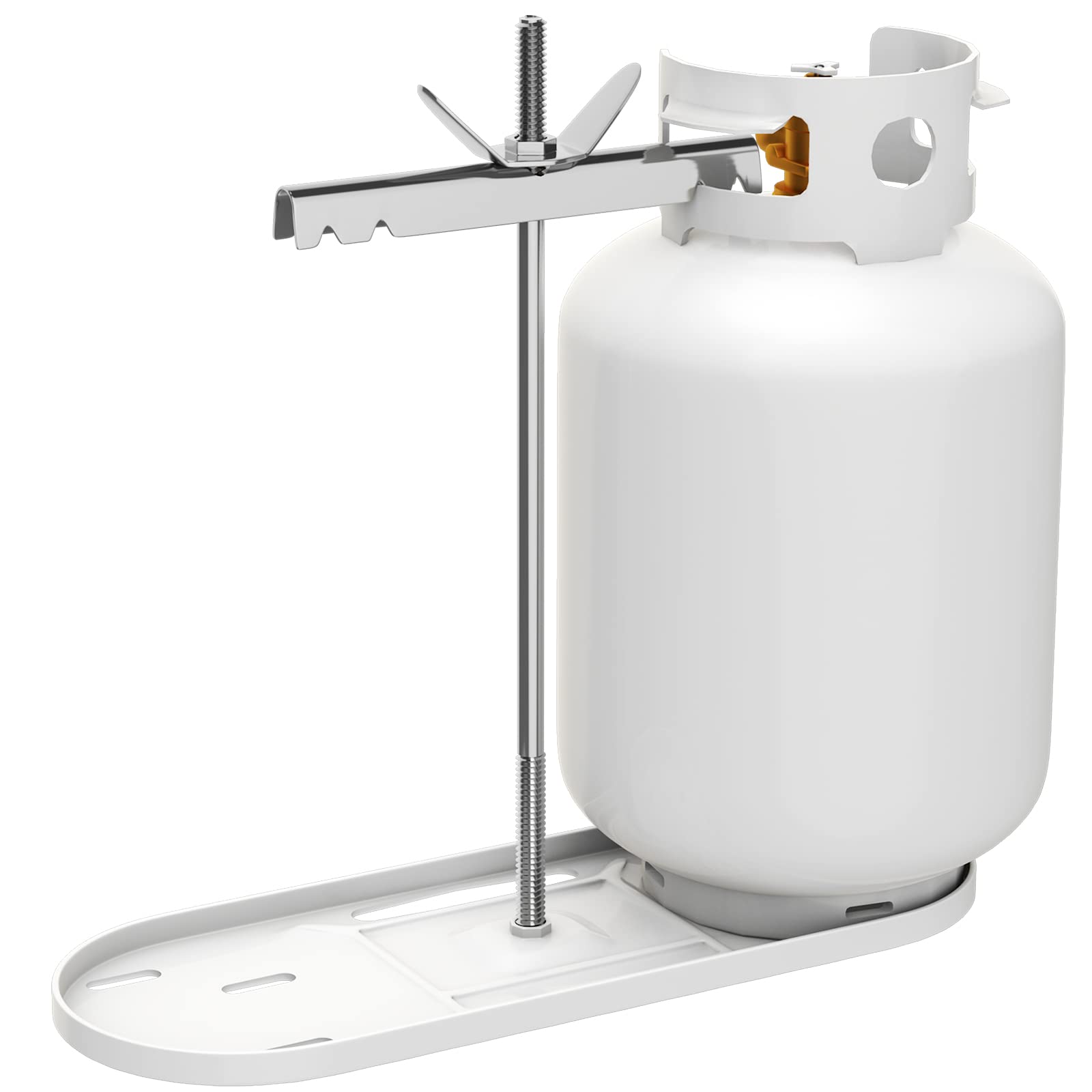 Rvmate Rv Dual Propane Tank Mounting Rack For 30 Lbs Tanks, For Travel Trailer Hitch Frame