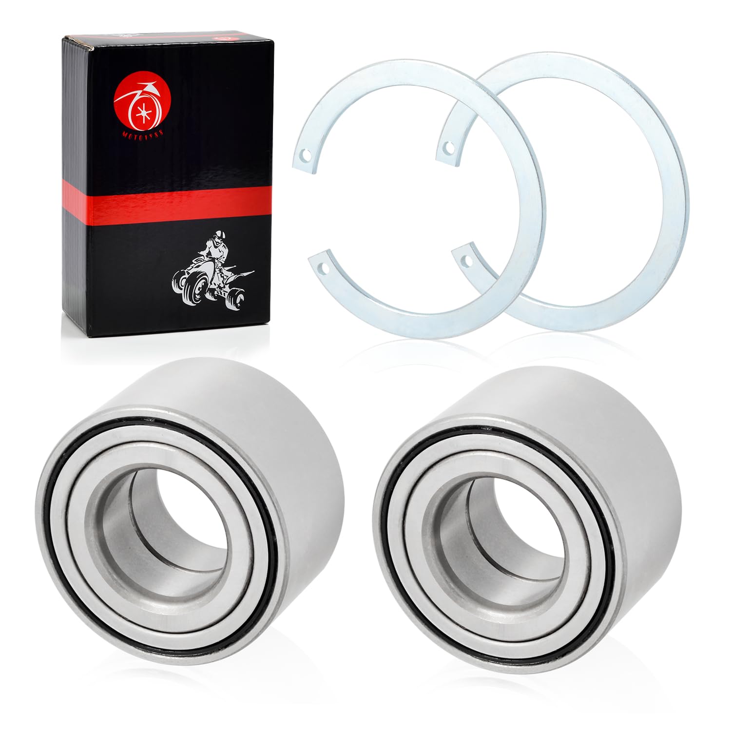 Front wheel Bearings & Circlip For HONDA Rancher 420 TRX420 Foreman 500 520 TRX500 TRX520 2014-2024 91051-HR3-A21 27x55x32mm Bea
