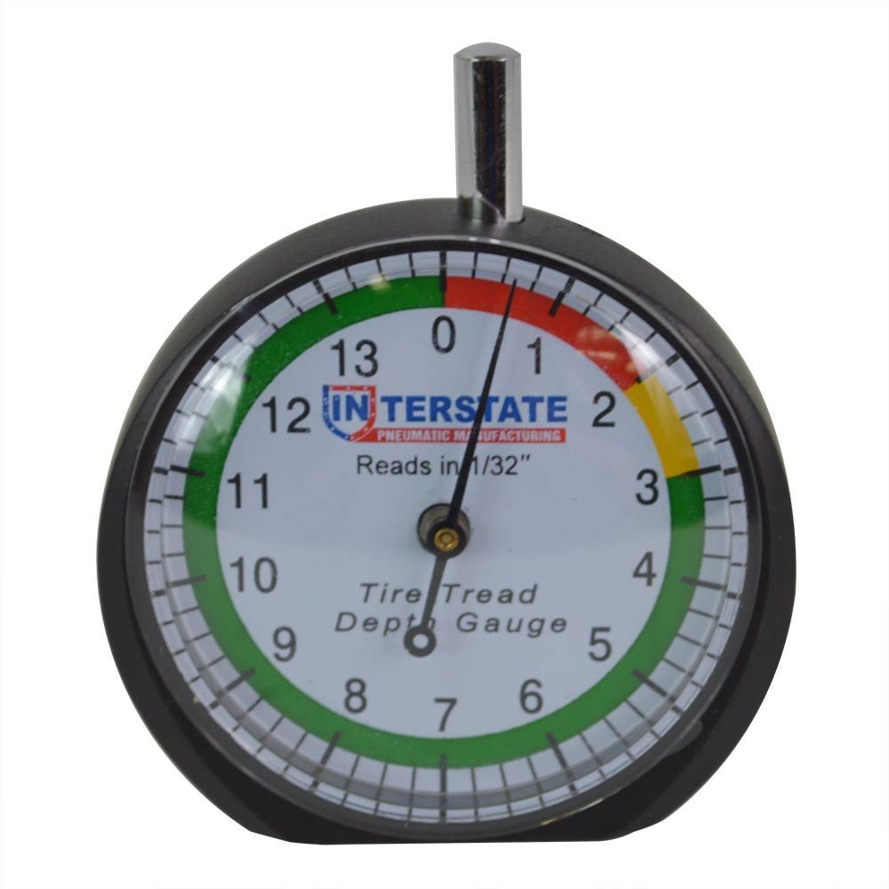 Interstate Pneumatics AMTTG32 Professional Dial Type Tire Tread Depth Gauge