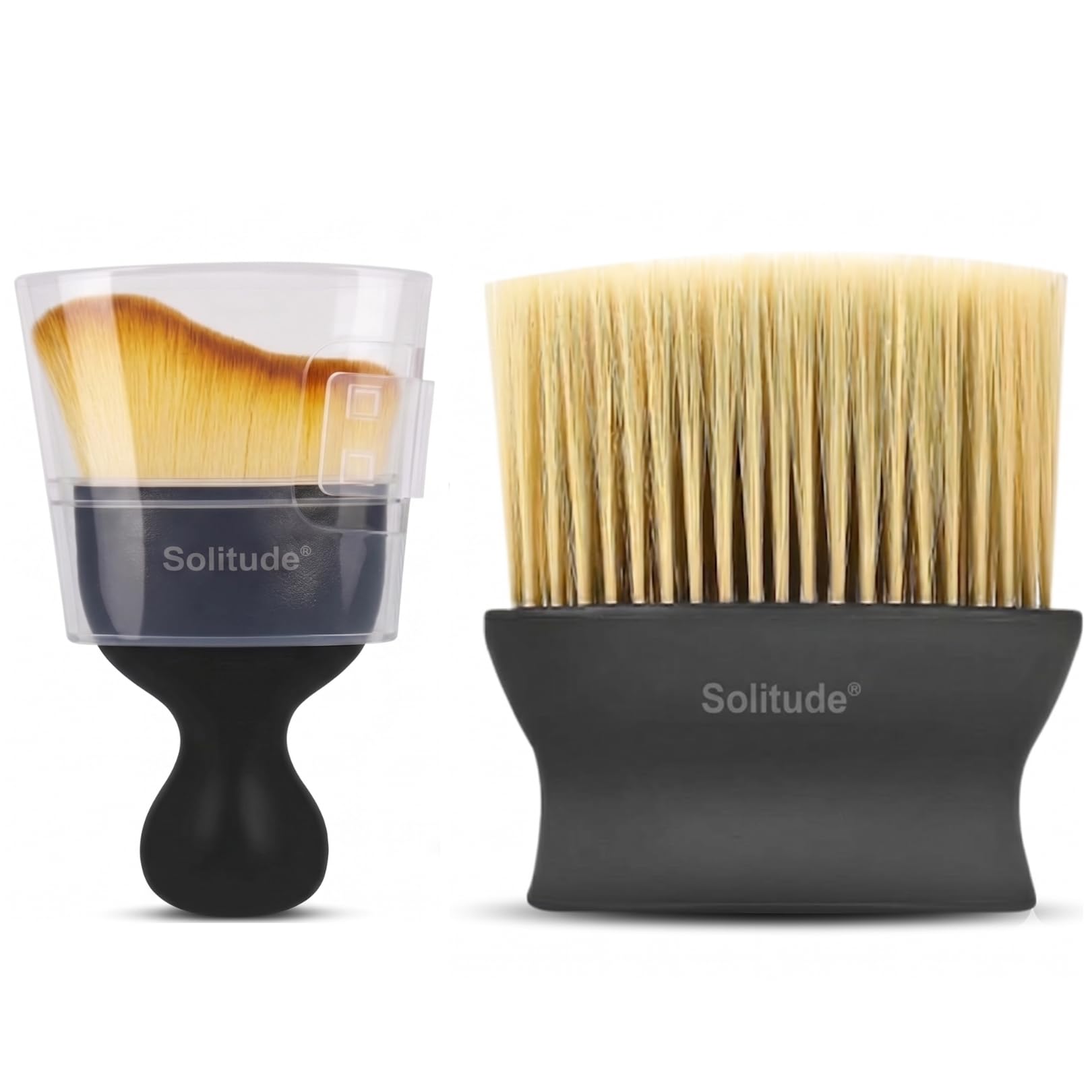 Solitude 2 Pcs Multifunctional Auto Car Interior Dust Cleaning Combo Soft Bristles Ac Vent Detailing Brush Dusting Tool For Clea