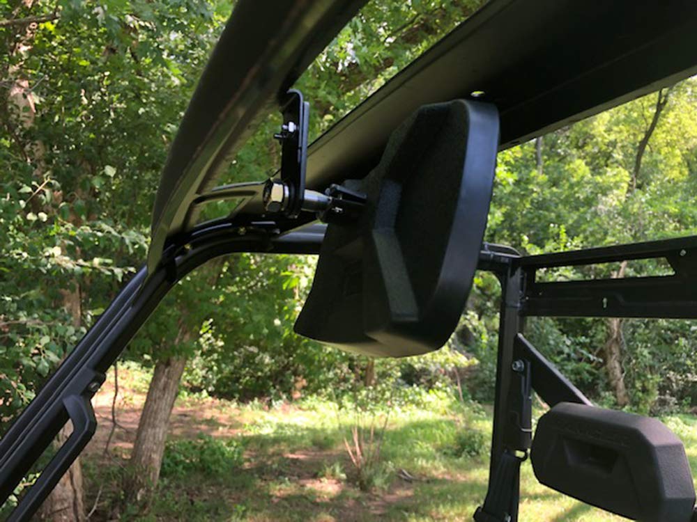 KEMIMOTO UTV Rear View Mirror Compatible with Polaris Ranger 500 570 900 XP 1000 XP/Crew 2017 2018 2019 2020 2021 2022 2023 2024