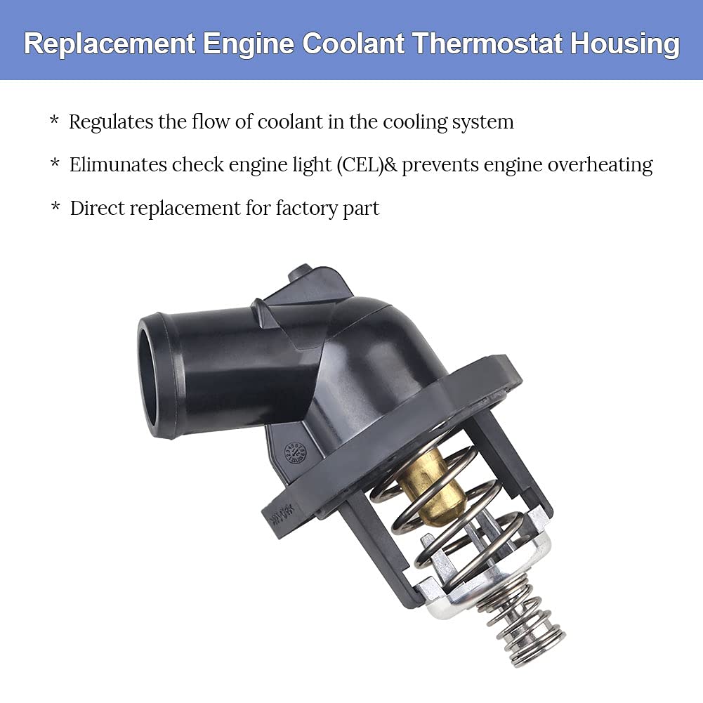 WMPHE Engine Coolant Thermostat Housing Replacement for 15-11125 Chevy Silverado Suburban Tahoe Corvette, GMC Sierra Yukon and C