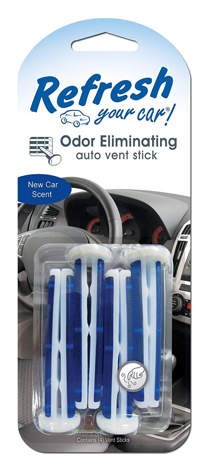 Refresh Your Car! E300888702 Auto Vent Stick, New Car, 4 Per Pack
