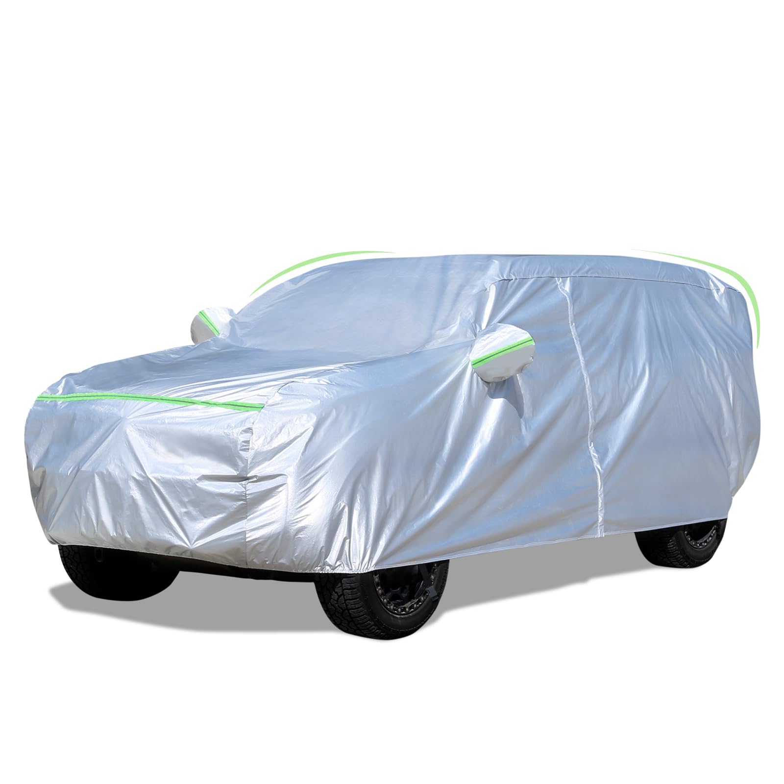 YINOK SUV Car Cover (160-174 inches) - Universal Fit, Waterproof, Dupont Oxford, All Weather, Hail Protector, Sun Protection, Do