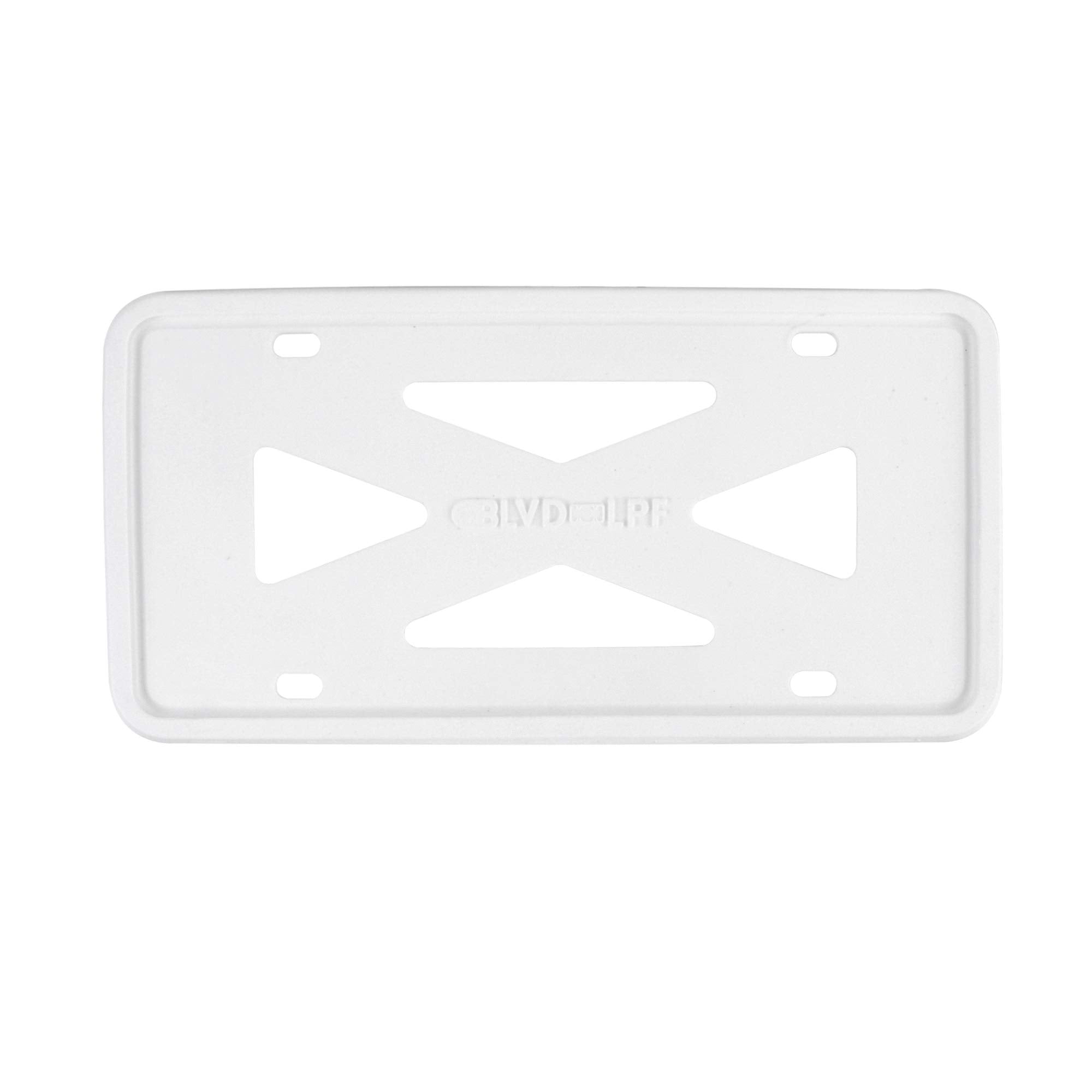 BLVD-LPF OBEY YOUR LUXURY Silicone License Plate Frame with Patented Design | Rattle-Proof, Weather-Proof, Rust-Proof Silicone L