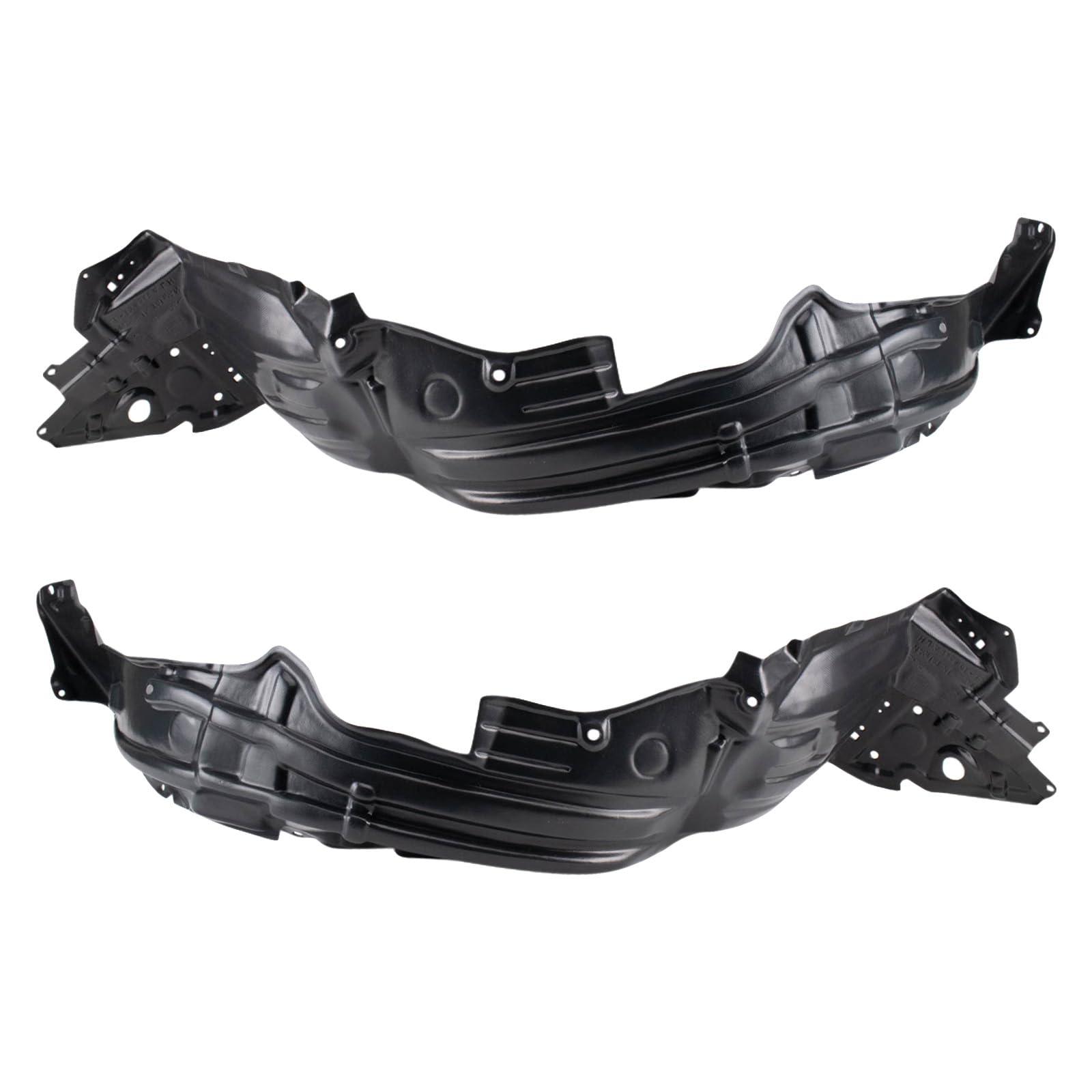 Trq Inner Fender Liner Set Compatible With 2015-2017 Lexus Ct200H Lx1248140 Lx1249113