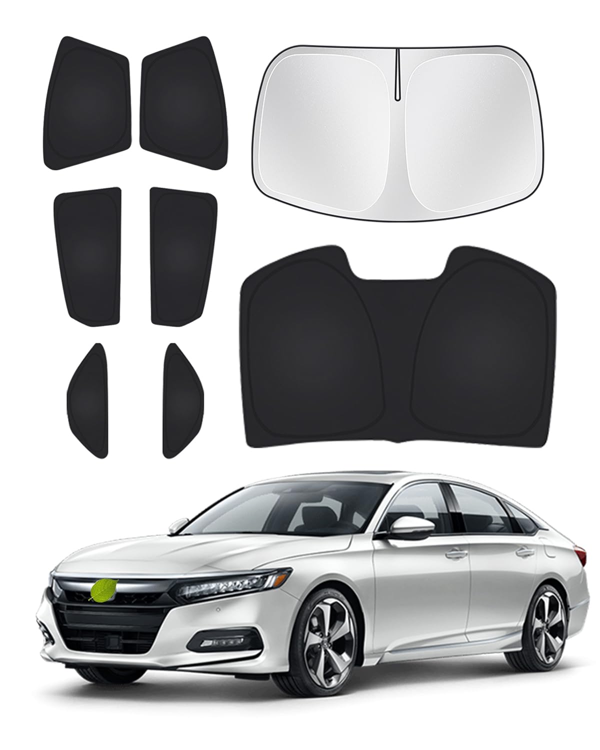 Canvcle Windshield Sunshades For Honda Accord 2018-2022 Side Rear Window Shade Cover Set Window Sun Visor Blocker Privacy Protec