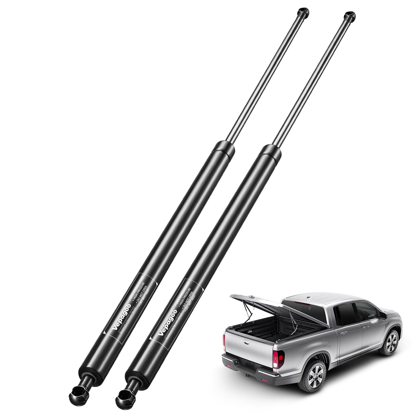 Vepagoo 36 Inch Gas Strut 180Lb/801N Heavy Duty Lid Gas Struts Shock Lift Support Spring For Tonneau Cover Rv Kitchen Door Truck