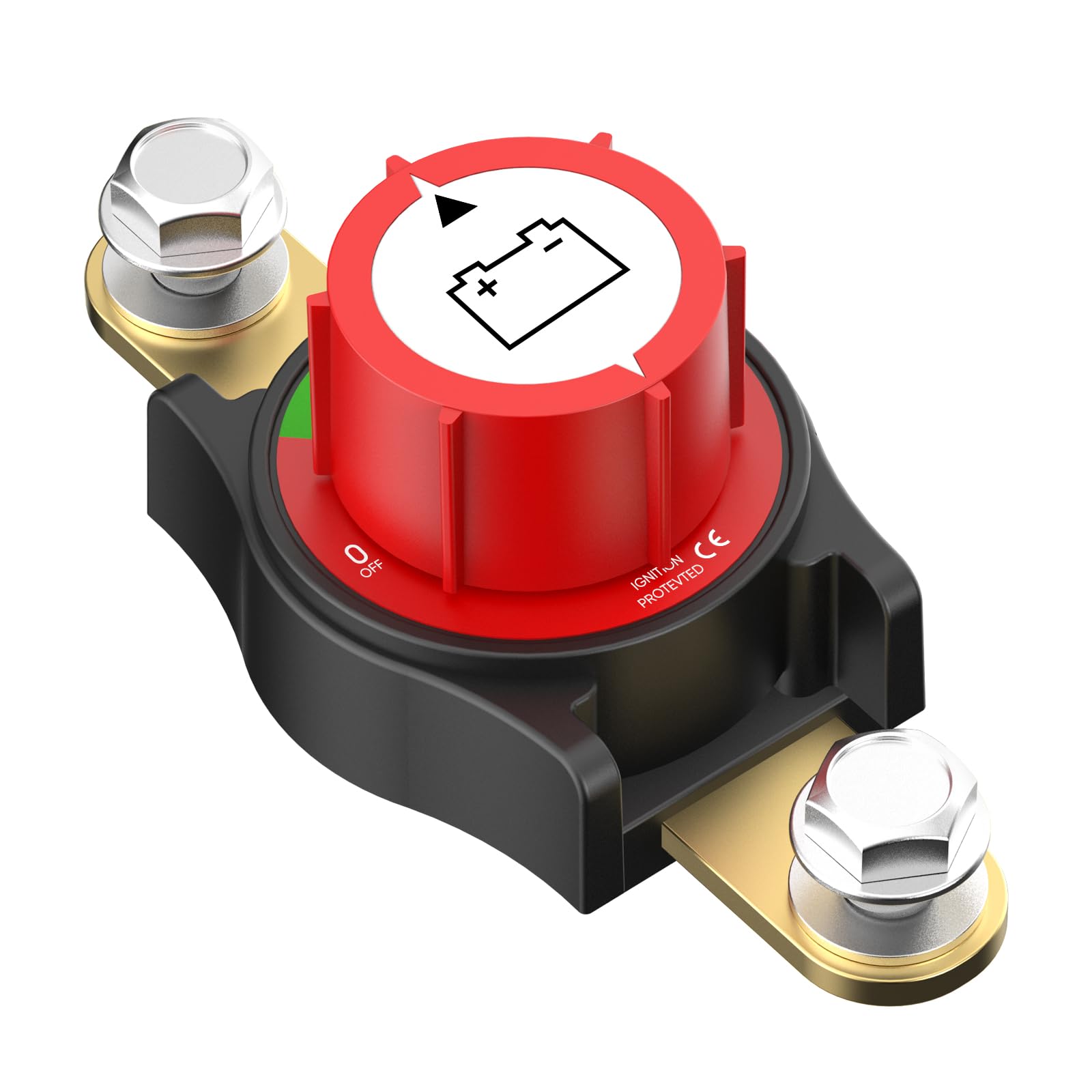 Side Post Battery Disconnect Switch, On/Off 12-48V Side Post Battery Switch Heavy-Duty Battery Disconnect Switch For Cars, Vehic