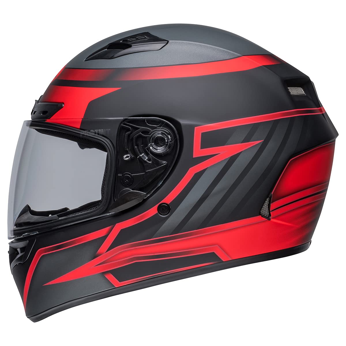 Bell Qualifier Dlx Mips Street Helmet (Raiser Matte Black/Crimson - Large)