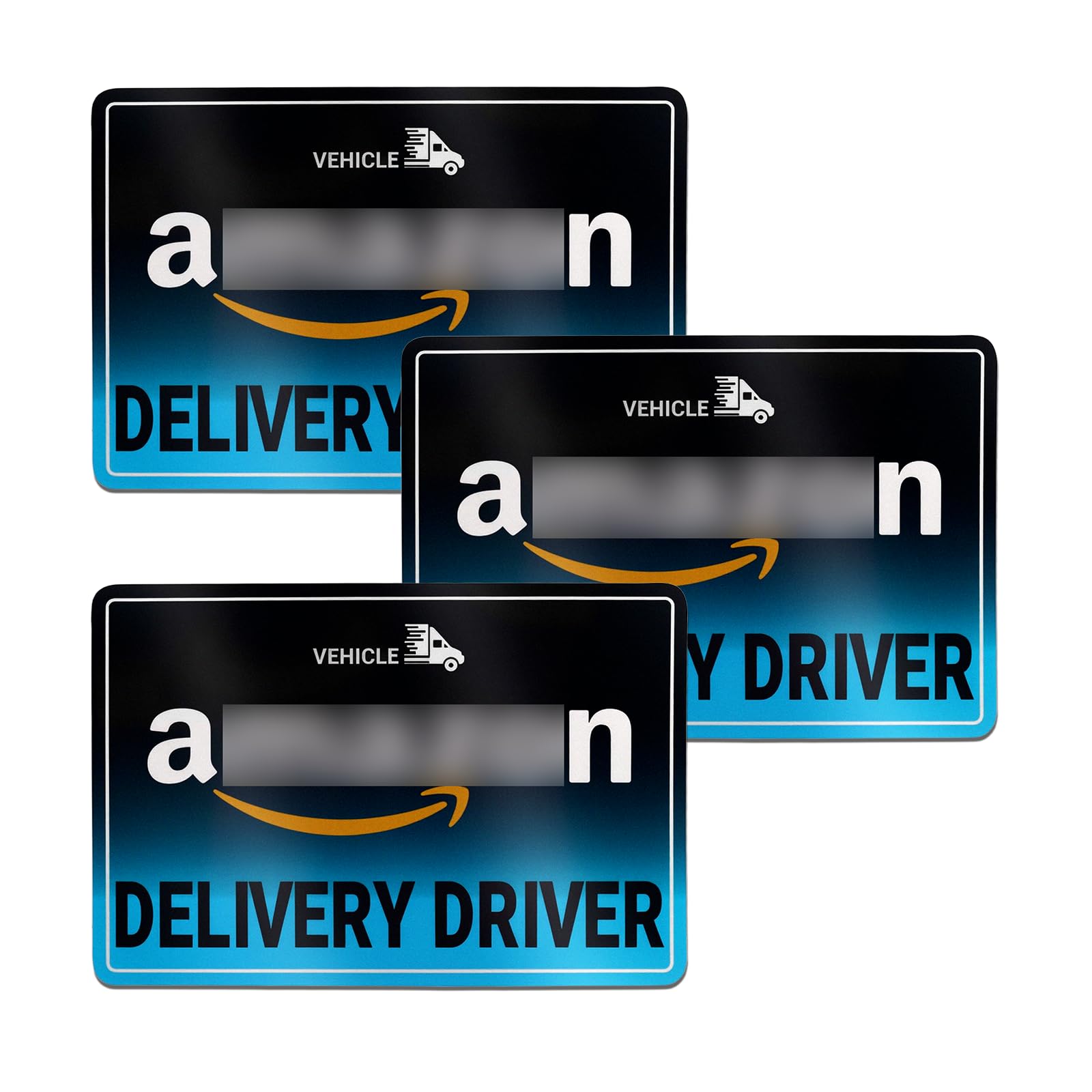 3PCS Delivery Driver Magnet for Car,Magnetic Reflective Delivery Driver Sign for Eye-Catching Remind,Universal Magnetic Deliveri