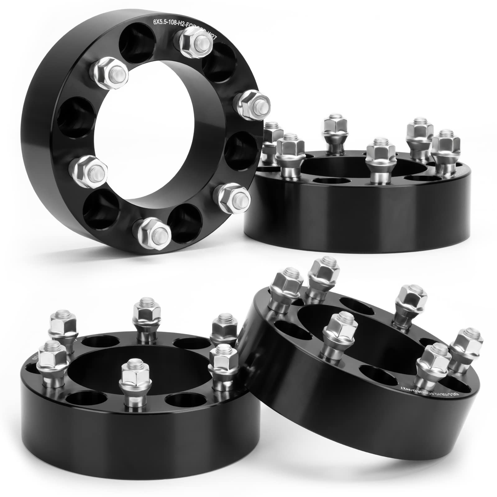 Ksp 2In 6X5.5 Tacoma Wheel Spacers, 6X139.7 Tire Spacer Fit For Toyota Tundra 4Runner Fj Land Cruiser Sequoia, 50Mm Forged Lug C