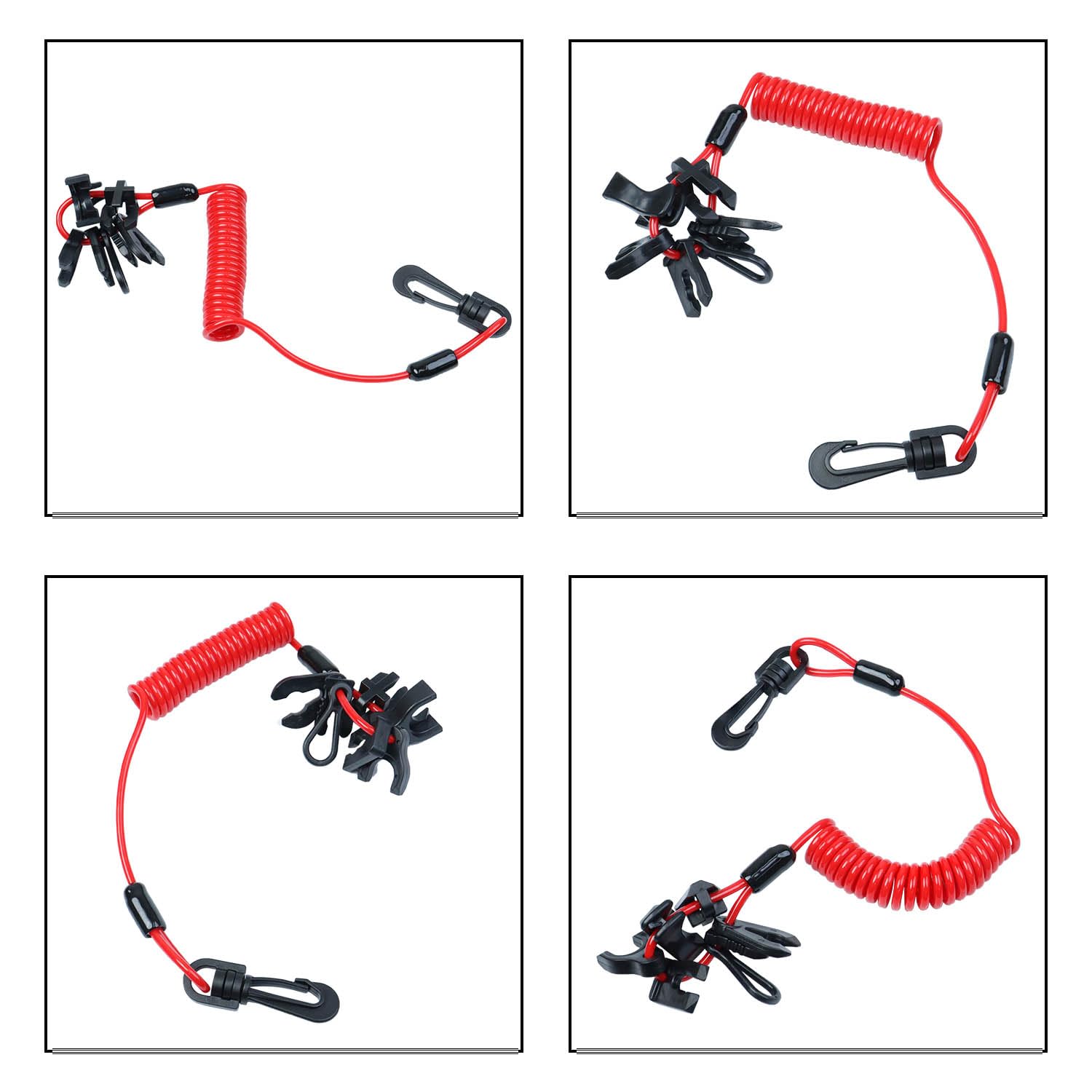 Universal Boat Kill Switch Keys Lanyard, Outboard Jet Ski Cord Tether Siut For Mercury, Yamaha, Honda, Tohatsu, Johnson, Evinrud