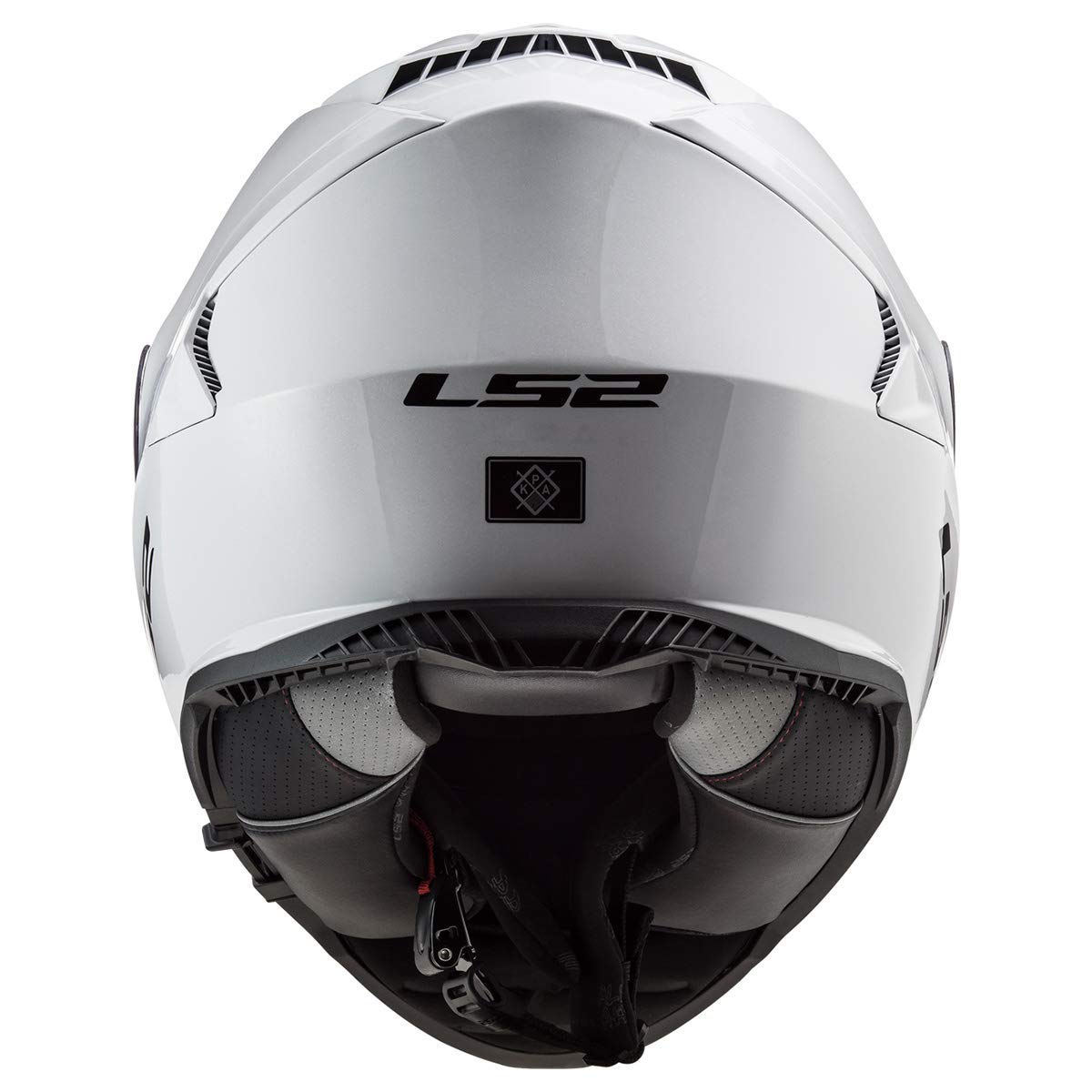 Ls2 Helmets Assault Full Face Motorcycle Helmet W/Sunshield (Gloss White - X-Small)
