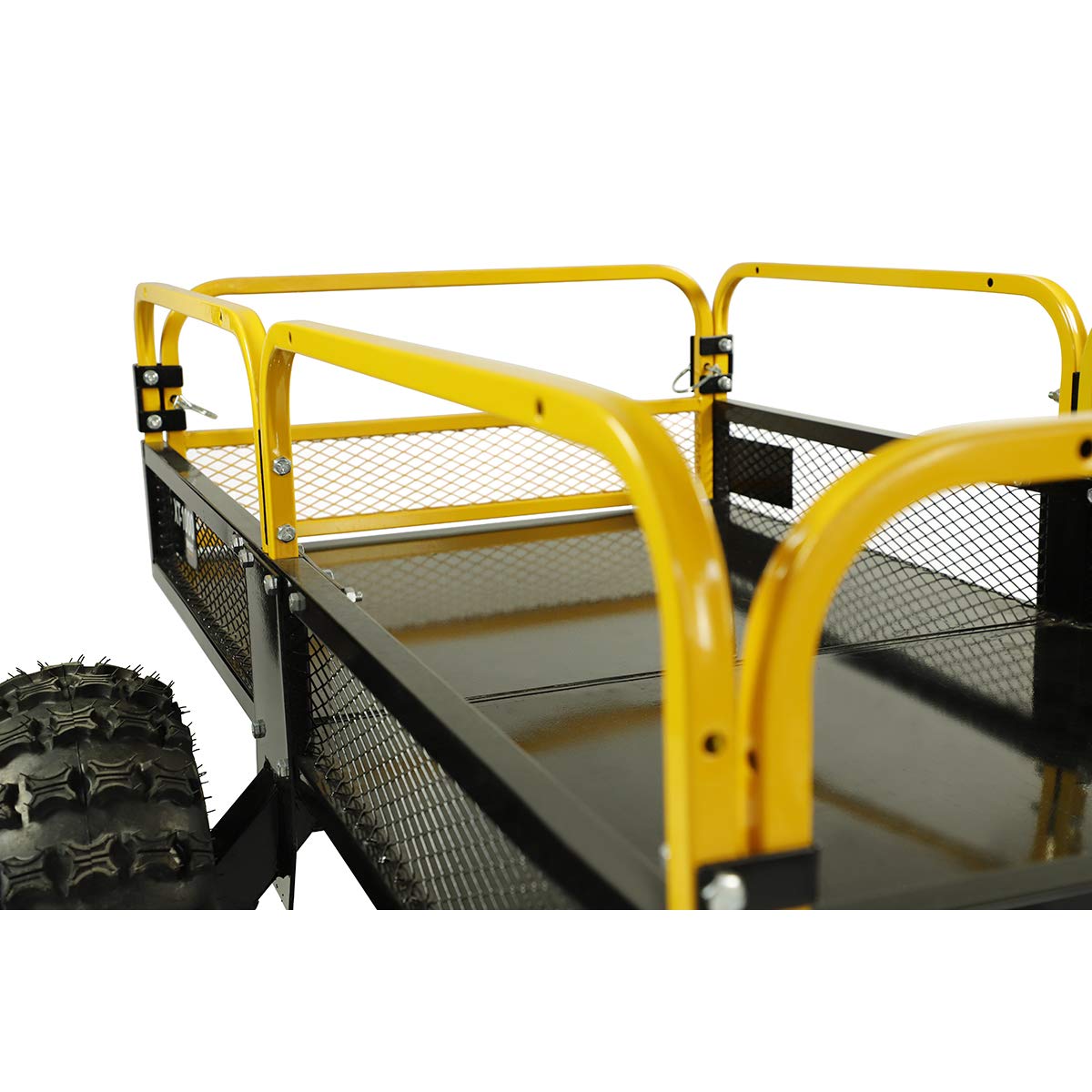MotoAlliance Impact 1000lb ATV UTV Utility Cart - Steel Trailer, 12 cu ft Capacity for Hauling Wood, Gravel, and More