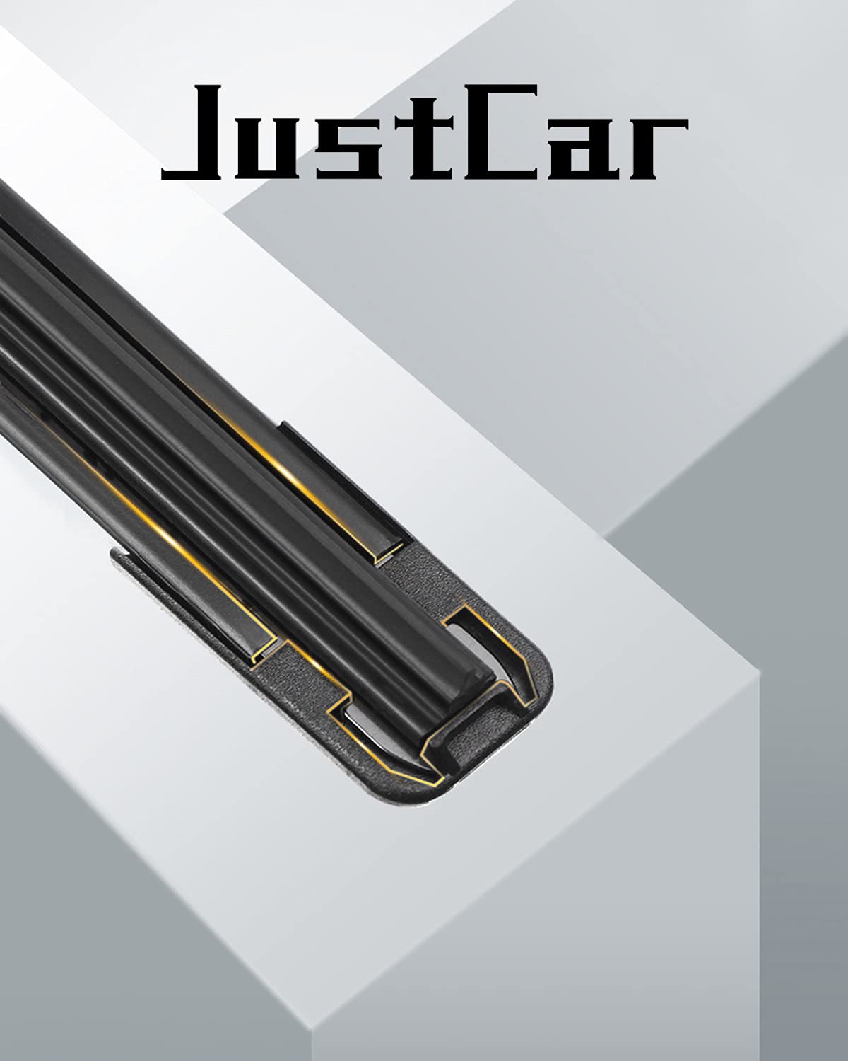 Justcar 3 Wipers Replacement For Honda Pilot 2003-2008, Windshield Wiper Blades Original Equipment Replacement - 24'/21'/14B' (Set Of 3) U/J Hook