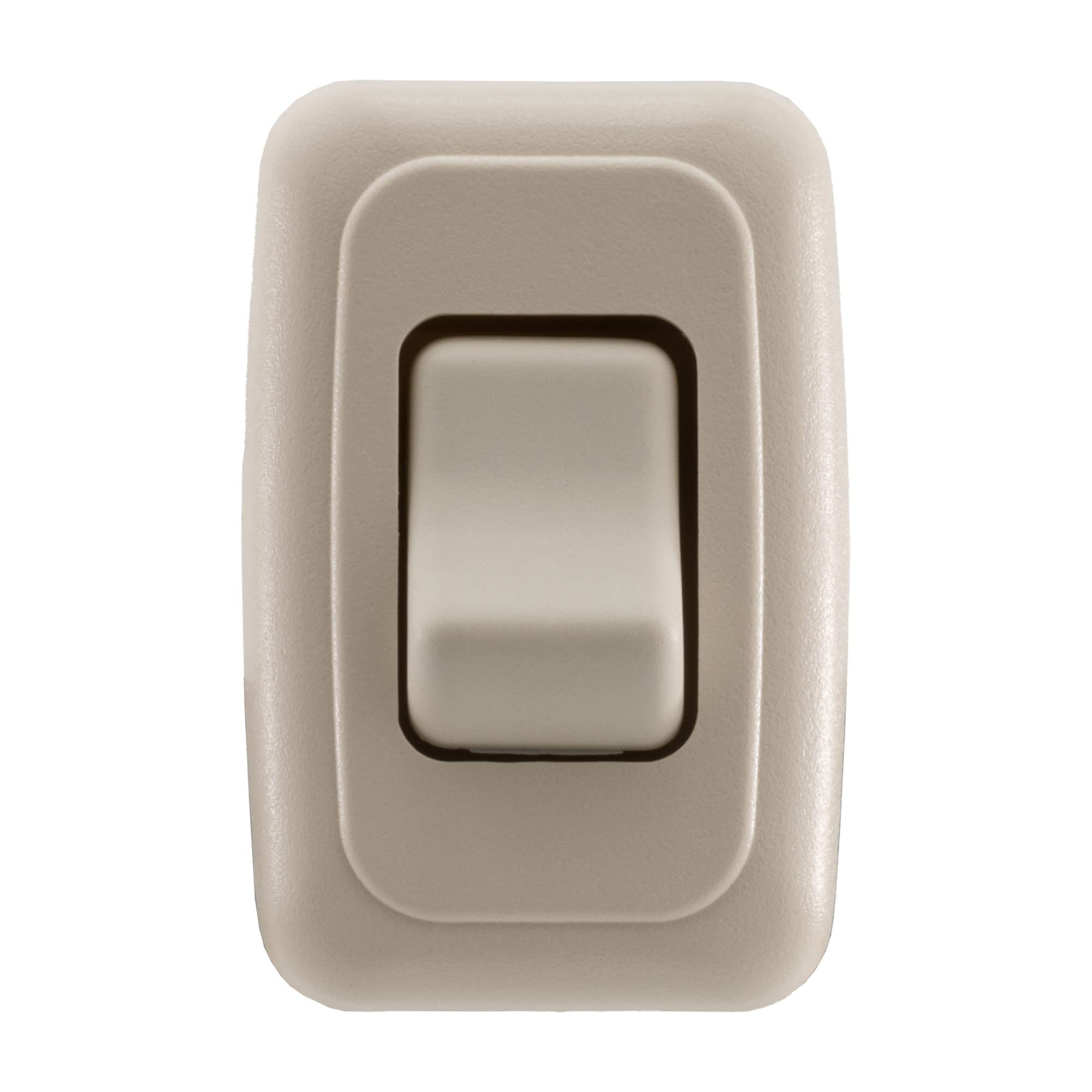 American Technology Components Single Spst On-Off Switch With Bezel, 12-Volt, For Rv, Trailer, Camper (Almond)