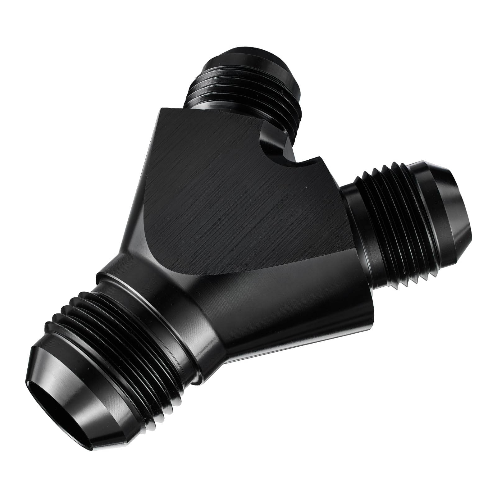 EVIL ENERGY 12AN to 10AN 10AN Y Block Flare Fitting Adapter Union Splitter Black