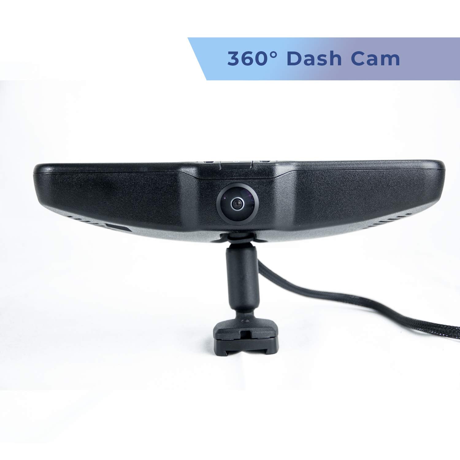 Master Tailgaters Rear View Mirror with Ultra Bright 4.5" Auto Adjusting Brightness LCD + HD 1080p DVR 360° Recorder - Universal Fit