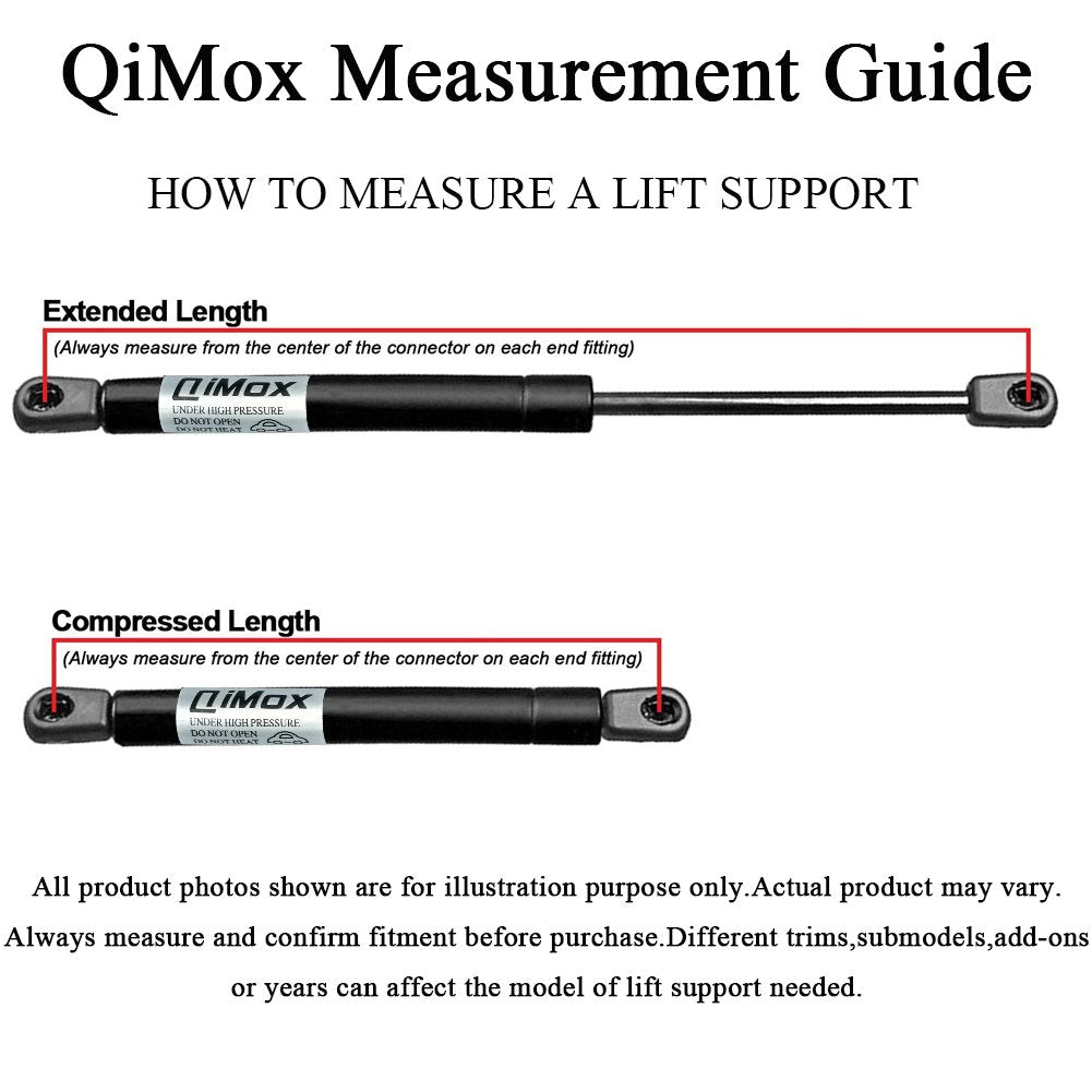 Qty(2) Qimox Front Hood Lift Supports Shock Struts Compatible With 2016-2022 Lexus Rx350 Rx450H Pm3685,4B935485, 4B-935485, 5344