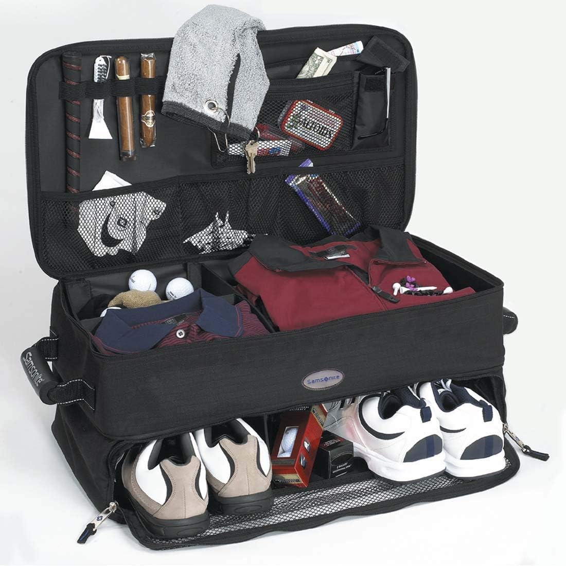 Samsonite Expanding Golf Trunk Locker Organizer, Green
