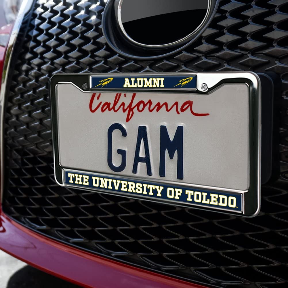 University of Toledo Alumni Logo Full Size Standard License Plate Metal Frame