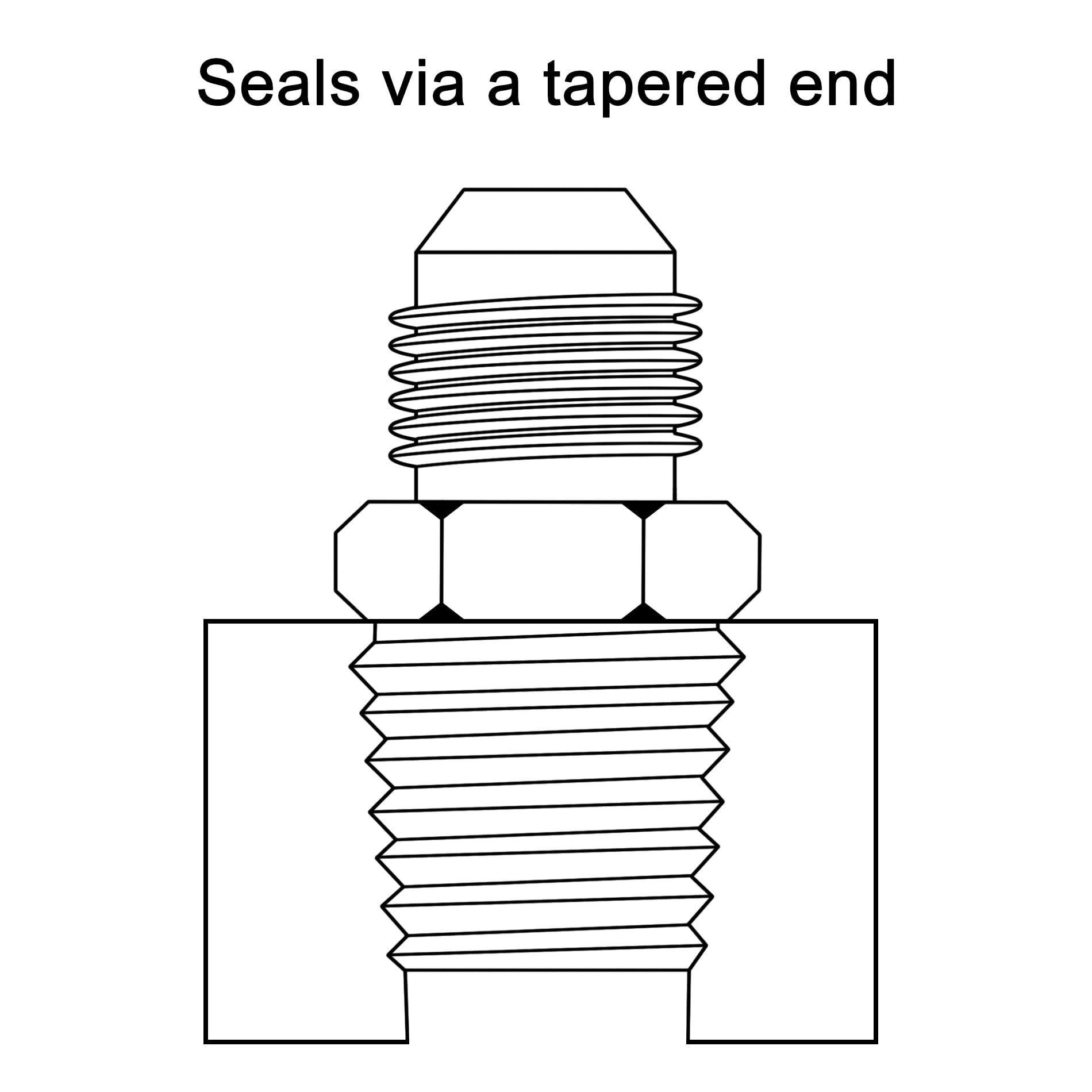 EVIL ENERGY 8AN Male Flare to 1/8'' NPT Pipe Fitting Adapter Aluminum Straight Black 4PCS